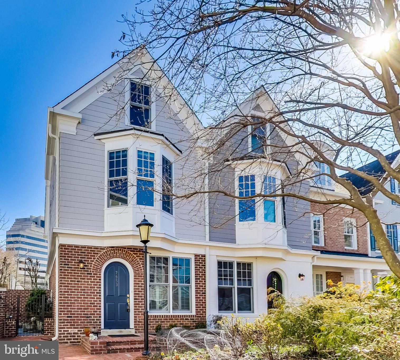 Offers due Monday, 3/6 at 12:00 P.M. EST.

Welcome to 7453 Arlington Road, a rare opportunity to own in the premier Edgemoor neighborhood just steps from everything downtown Bethesda has to offer! Tucked away in a beautiful, quiet courtyard, this end-unit townhome in the Villages of Bethesda offers over 2,200 square feet of versatile, sun-filled living space with hardwood floors throughout. Enjoy three bedrooms, three-and-a-half bathrooms, and a den on three spacious floors. The completely updated and expanded kitchen offers stainless steel appliances, an oversized Kruas sink, bar seating, and a breakfast table area. The large dining room opens to a beautiful living room featuring 10 foot ceilings, a gas fireplace, and floor-to-celing windows with access to the tranquil back patio.
Enjoy peace and quiet in the second floor primary suite offering two expansive walk-in closets and a stunning bathroom that has been completely renovated with a walk-in shower, soaking tub, dual vanities, and stunning tile. Continue down the hall to the den with a second gas fireplace and ample space to work from home or enjoy a second living area for friends and family.
Make your way to the third floor where you will find two graciously sized bedrooms, both with tons of sunlight and renovated en-suite bathrooms with all new fixtures. Enjoy a huge walk-in closet, a versatile space that can be used for storage or a reading nook! The third floor also features a laundry room with built-in shelving and a new dryer. 
Downstairs, you will find an oversized private two-car garage with storage space galore. Bonus: The garage is also E-V charger hook-up ready. Throughout the home enjoy abudnant closet and storage space, as well as brand-new custom screens and window treatments. Additional recent upgrades include a new insulated garage door and new gutters. The community also offers secure guest parking, low HOA fees, and a beautiful courtyard and gardens. Don’t miss this unique opportunity to enjoy private, luxury living in the heart of downtown Bethesda!