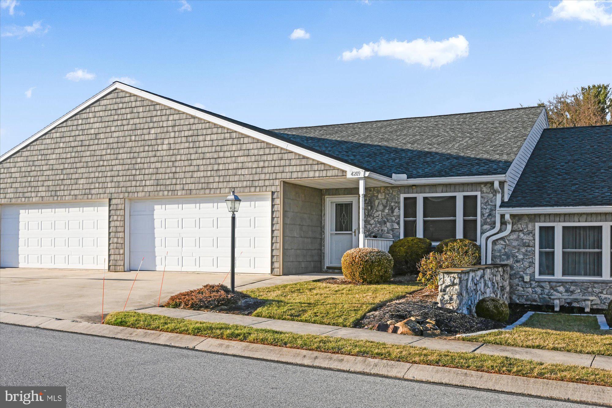 Beautiful one level living 2BR, 2 BA  Condo in Dover . This home is beautifully maintained, the kitchen has granite counter tops, stainless steel appliances & recess lighting. The spacious living room has French doors which open to the back patio and flat back yard.  There is a primary BR with walk in closet and primary bath. The home has an additional BR and another full BA. The laundry is conveniently located on the main floor.  The home also has a 2 car attached garage. This home will not last long schedule your showing today!