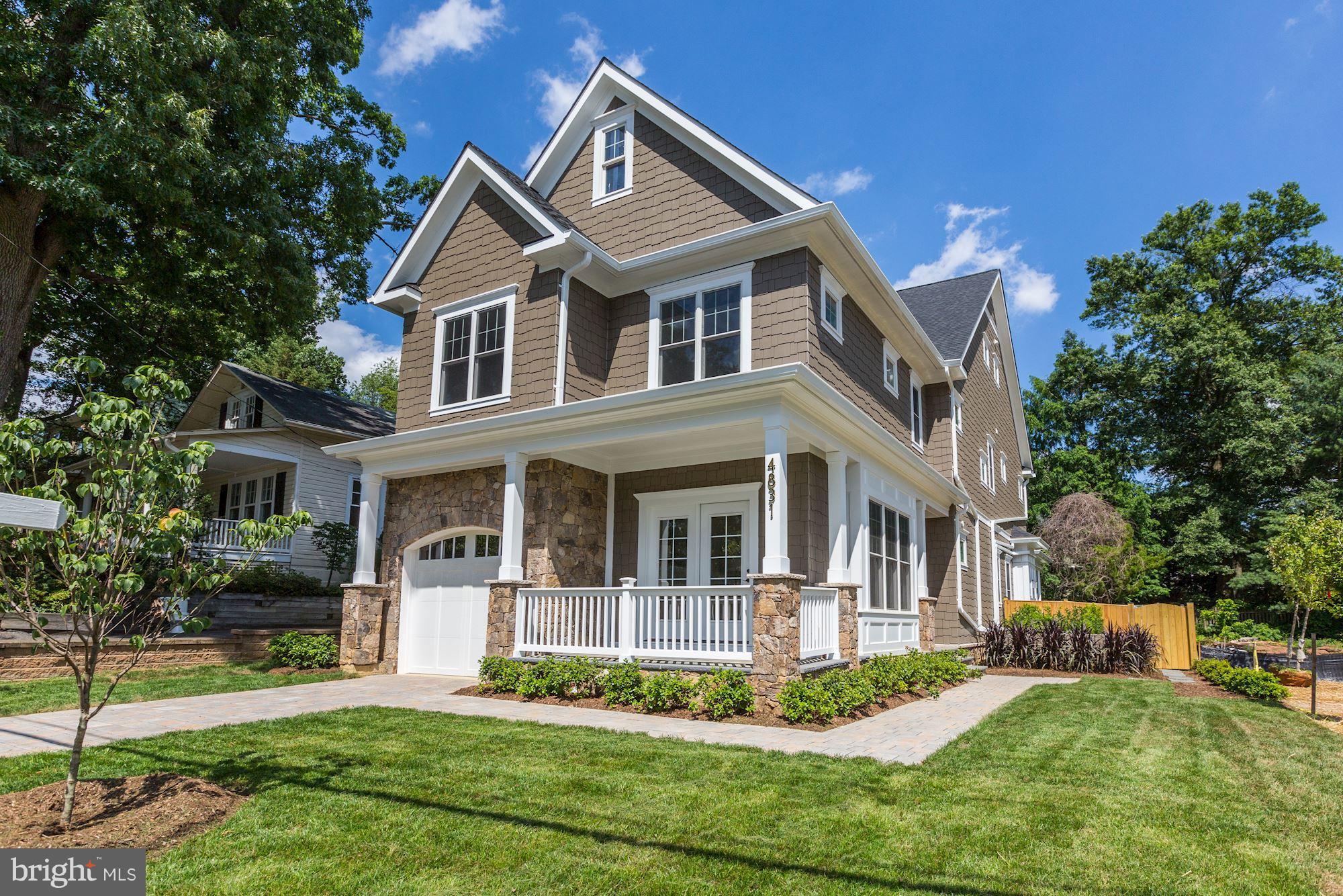 Just completed NEW construction in the heart of N. Arlington. Fabulous open layout with high-end fixtures & finishes throughout. White gourmet kitchen w/ Bosch appliances & large island opens to family room & breakfast room leading to screened porch. Beautiful master suite. Third floor loft w/ full bath. Fully finished lower level with media room, rec room, bedroom & full BA. Shows beautifully!