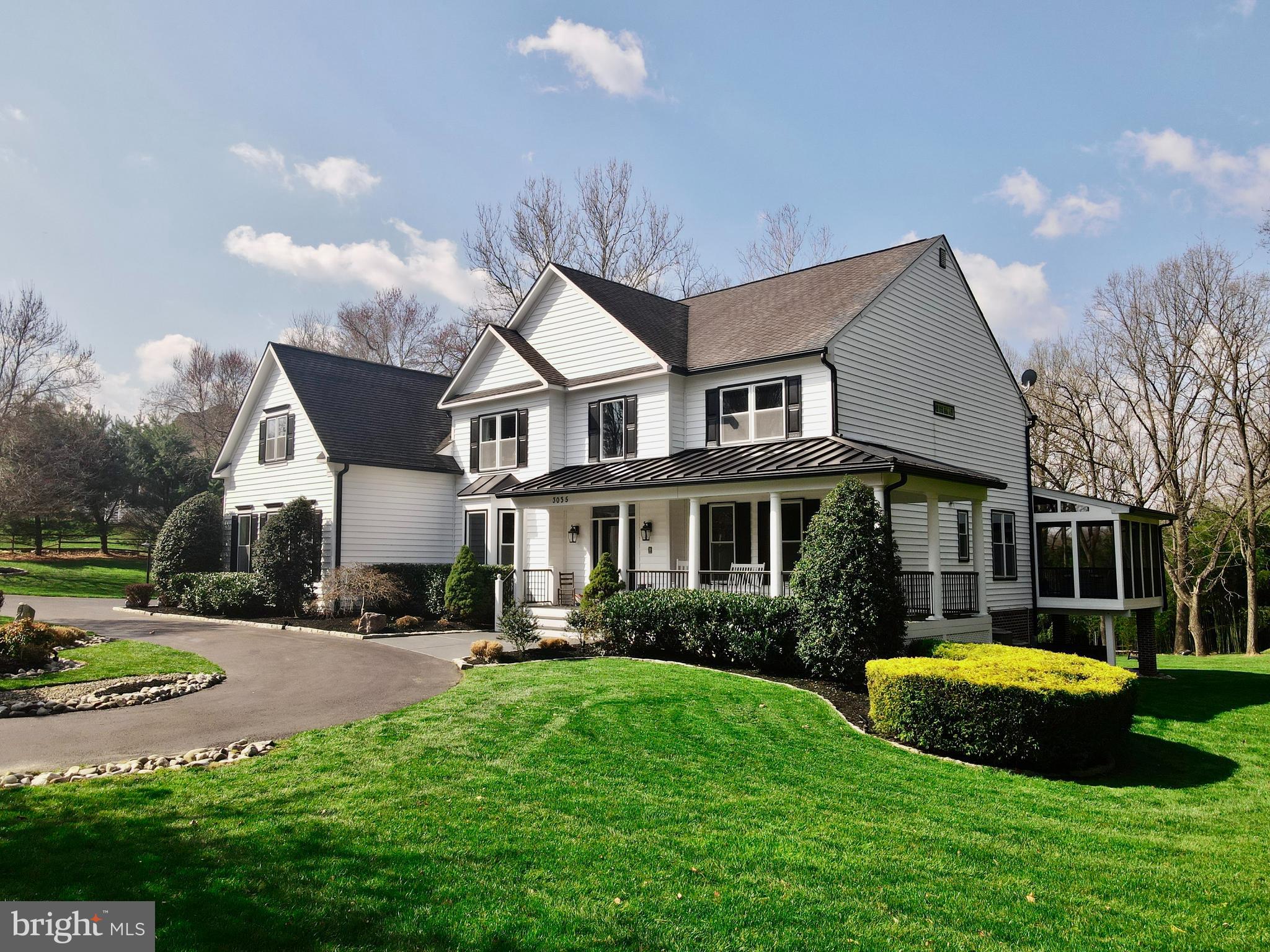 Welcome to an unparalleled sanctuary of luxury living, where every detail has been meticulously crafted to create an extraordinary retreat. Nestled on over 3 acres of lush, manicured grounds, this custom home by Williamsburg Builders offers a private oasis beyond compare. As you pass through the electronic gate, you're greeted by sprawling lawns and mature landscaping, setting the stage for a truly serene experience. Step onto the welcoming front porch, where the grandeur of this residence begins to unfold. The two-story foyer beckons you inside, leading to the impressive two-story family room that epitomizes elegance and comfort. Perfect for hosting lavish gatherings, the dining room sets the scene for memorable evenings, while the gourmet kitchen becomes the heart of the home with its island, built-in breakfast nook, and sunroom—a seamless space for entertaining guests and loved ones. For those seeking a retreat within a retreat, the first-floor office provides a haven of productivity, while the spacious screened porch and open-air decking invite relaxation and sunset cocktails alike. Ascend to the primary bedroom suite, where indulgence awaits with a sitting room, brand new designer primary bath, and private den—a sanctuary for unwinding after a long day. But the luxury doesn't end there. Venture to the lower level, where endless entertainment possibilities unfold. A separate bedroom and bath offer privacy for guests, and the theater area sets the stage for intimate gatherings. A fantastic bar awaits game days and celebratory toasts, while a billiard table area promises hours of friendly competition. Outside, the allure continues with a private oasis awaiting discovery. A paver patio beckons for al fresco dining, while the hot tub area offers relaxation under the stars—all within the confines of a completely fenced and private property, ensuring the utmost in security and tranquility. This home is more than just a residence; it's a masterpiece designed to excite and relax your senses, offering the epitome of luxury living. Welcome to a lifestyle where every moment is elevated, and every detail is curated with the utmost care.