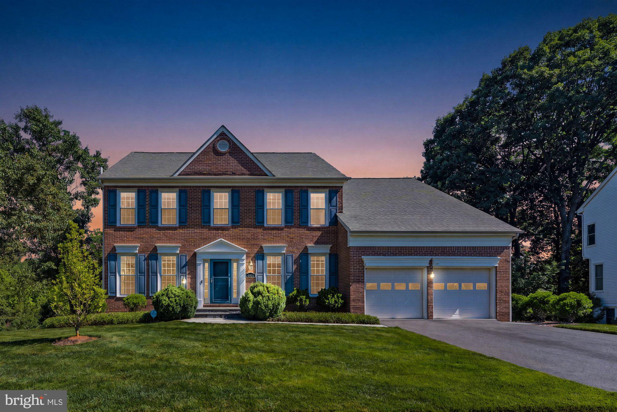 Beautifully updated brick front colonial in sought after Big Rocky Forest, ideally sited on a private cul-de-sac lot backing to trees. Offering 5 bedrooms, 4.5 baths, and 4,712 finished square feet across three finished levels, this move-in ready home combines spacious living, extensive updates, and a highly desirable Chantilly location within the top rated Chantilly pyramid. A two story foyer opens to formal living and dining rooms connected by a butler’s pantry, creating an ideal layout for entertaining. The kitchen features granite countertops, a center island with seating, Miele dishwasher, GE Café gas range, pantry, and a bright breakfast room with skylights. The adjoining family room offers a gas fireplace and French doors leading to the rear deck, while a private main level office provides a dedicated work from home space. Upstairs, the owner’s suite includes a sitting room, walk in closet, and updated bath with a double vanity, soaking tub, and walk in shower. Three additional bedrooms, two updated full baths, and an upper level laundry room complete the second floor. The finished lower level was extensively updated in 2023 and offers exceptional flexibility with a large recreation room, wet bar, workout area, fifth bedroom, full bath, and abundant storage. With two walkout exits to the backyard, the space is well suited for guests, extended family, recreation, or everyday living. Since 2021, the owners have invested more than $200K in improvements, making this home virtually update free for the next owner. Improvements include updated bathrooms, hardwood flooring, luxury vinyl plank flooring, interior paint, major system upgrades, added insulation, an energy recovery ventilator, humidifier, and custom closet systems. Outdoor living includes a spacious deck, bluestone patios, mature landscaping, and smart irrigation, all overlooking a private backyard setting. Conveniently located near parks, trails, shopping, dining, and commuter routes, including the nearby Stringfellow Park & Ride, this home offers an exceptional combination of space, updates, and location.