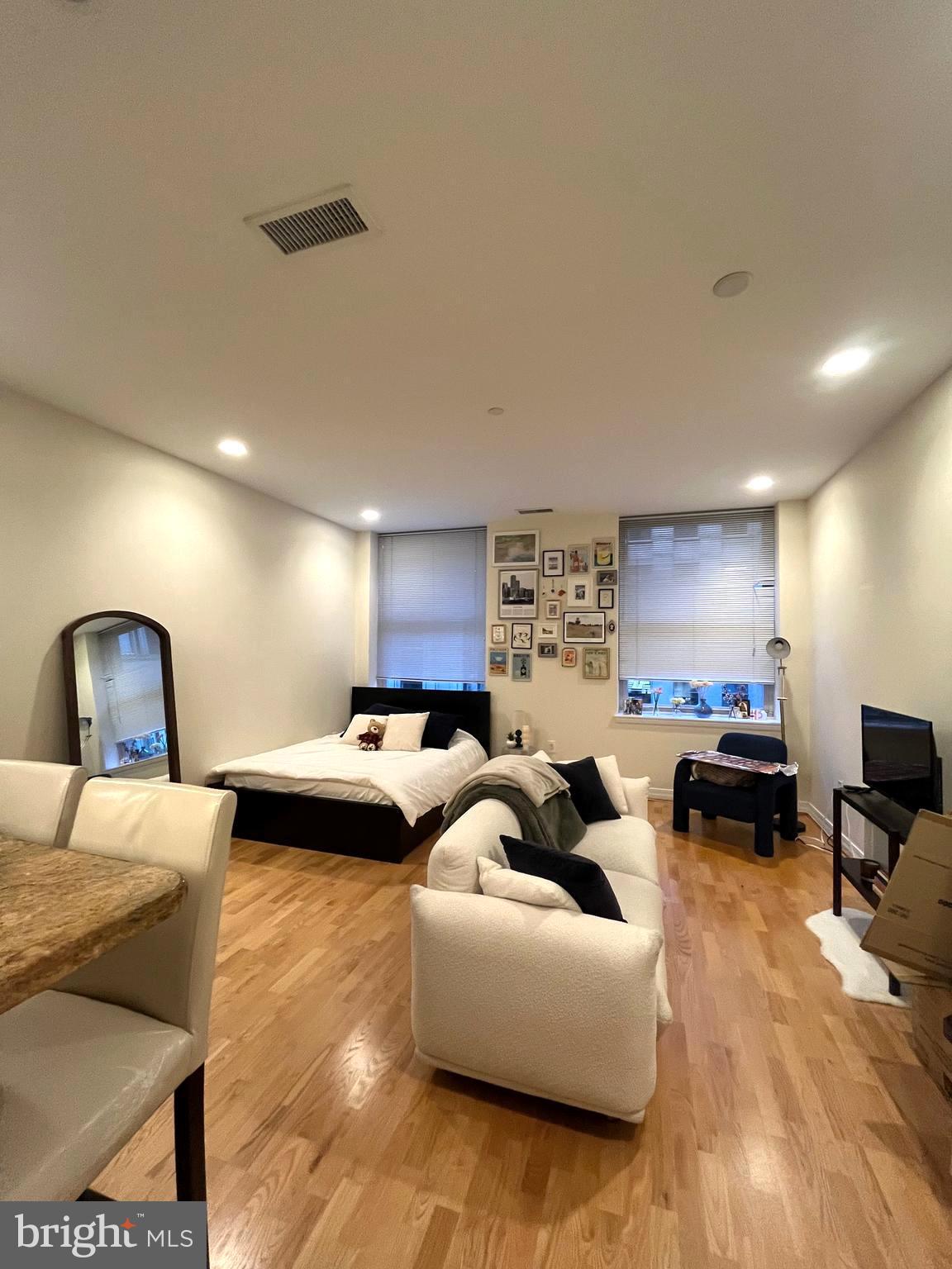 Step into this gorgeous, spacious, chic studio perfectly situated in the heart of the city, where style meets convenience in a full‑amenity building designed for modern living.

This thoughtfully laid‑out home features gleaming hardwood floors, stainless steel appliances, and the rare luxury of an in‑unit washer and dryer. The open layout offers impressive flexibility, while generous closet space keeps everything effortlessly organized.

The expansive primary bath elevates the space even further, offering a sense of comfort and roominess not often found in studio living.

Enjoy the amenities such as fitness center, roof top terrace, media room, conference center and direct access to Suburban Station right from the elevators. A short walk to Rittenhouse Square and many restaurants. Close to all museums and cafes. Valet parking available.