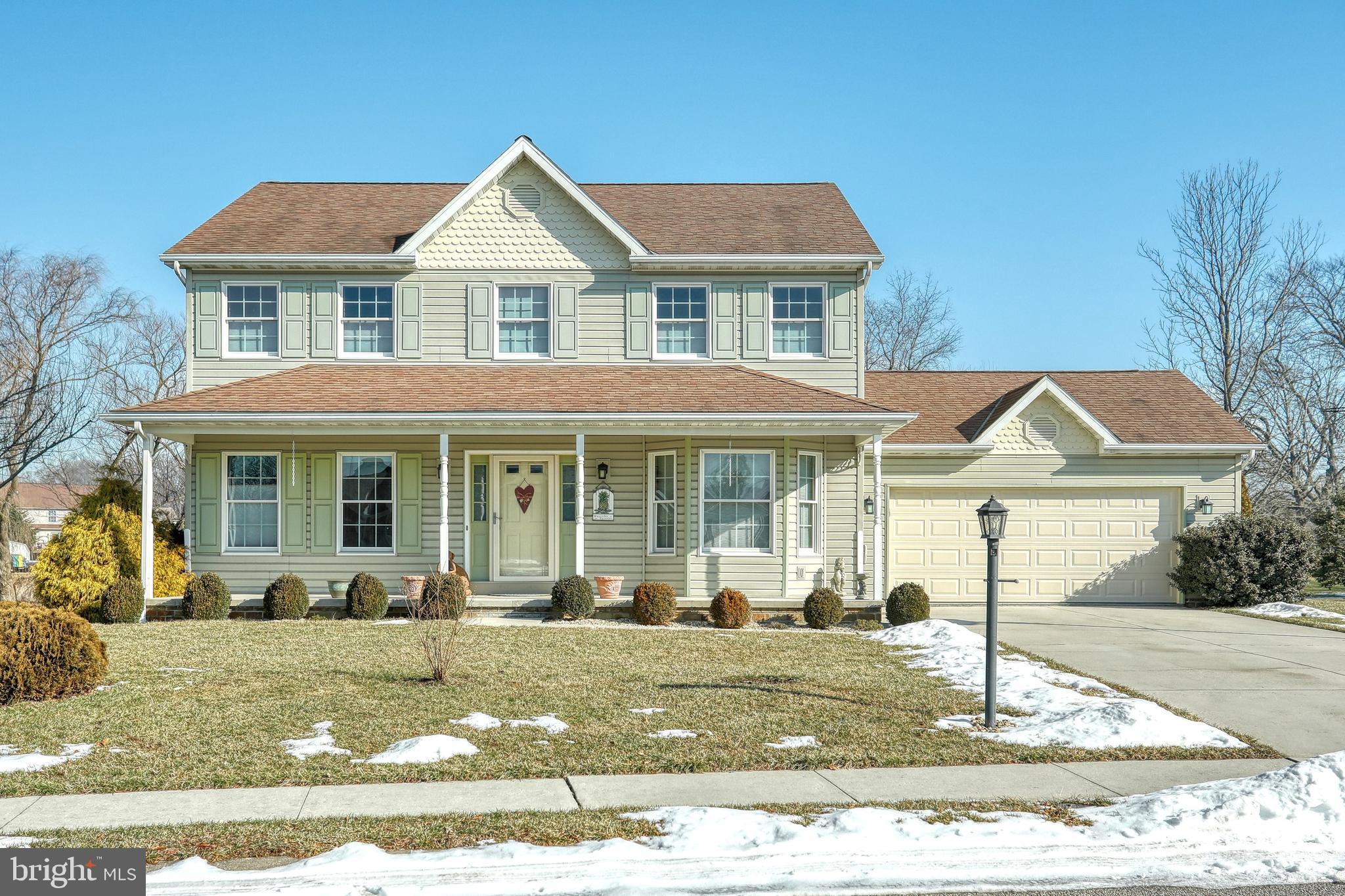 Fantastic and Beautiful home located in a quite neighborhood with many upgrades! This home has a Master Suite with walk-in closet and Master bath like no other with heated floors and LARGE walk-in Shower! This home is adorned with wide plank saddle Hickory floors in the spacious Dining and Living Rooms and random width Red Oak floors in the bedrooms and upper level hallway. The spacious kitchen will delight the cook in the family with its Cambria Quartz Countertops, upgraded appliances and wide-open space. Heating and cooling are provided via the high efficiency York dual zone system allows equal for temperatures through the home. Outside you will enjoy the spacious back yard, covered porch and open-air deck, partially fenced yard and large shed. There is even a stream that flows in the back! This home is in exceptional condition and will not disappoint!