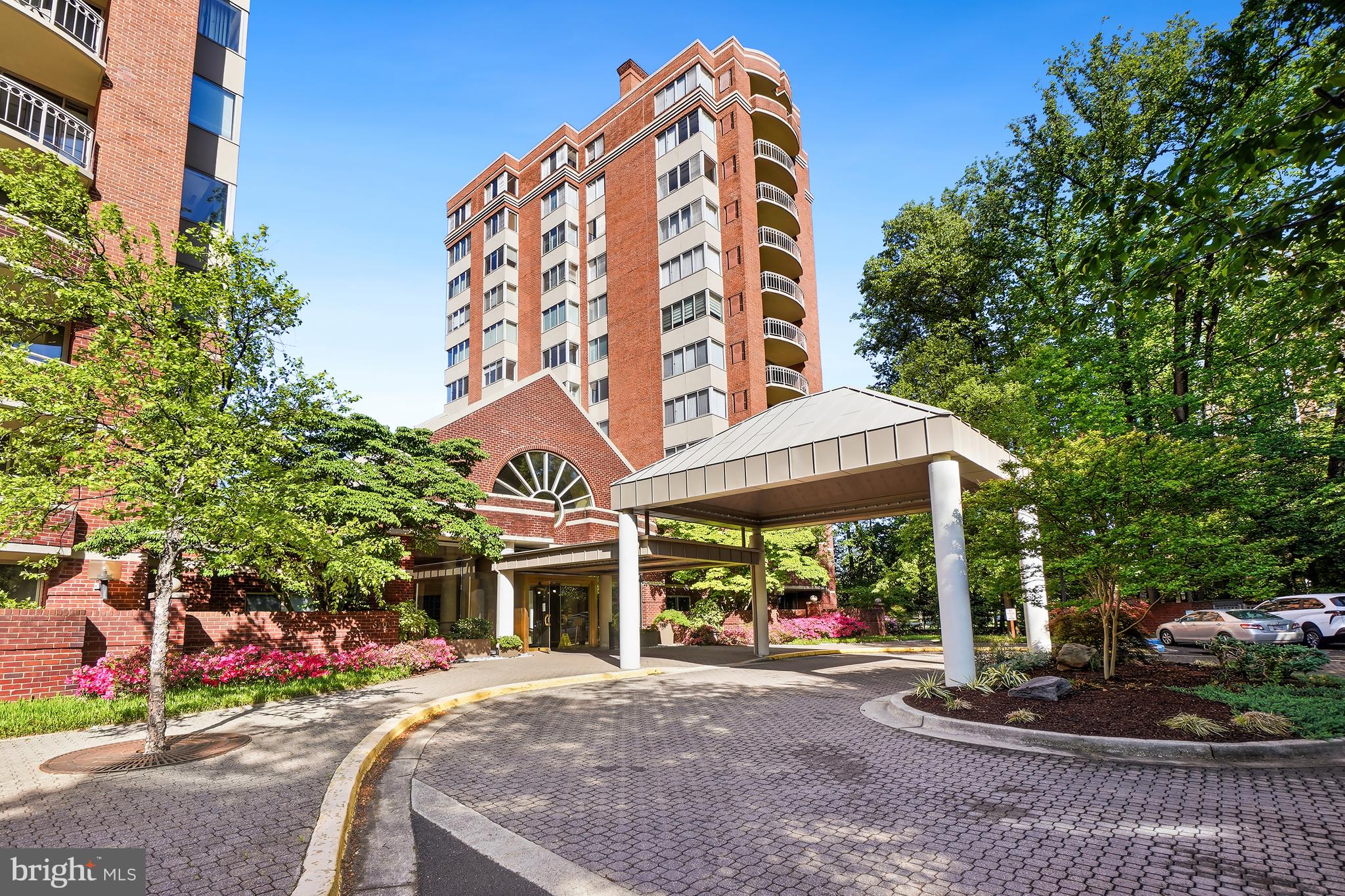 Discover a luxurious lifestyle in this stunning 2-bedroom, 2-bathroom residence located in the prestigious Fallswood community. This contemporary high-rise unit, beautifully renovated boasts an open floor plan that blends the dining and living areas, perfect for entertaining or relaxing. The gourmet kitchen features upgraded quartz countertops, cabinet organizers, and high-end appliances, including a built-in microwave and wall oven, ensuring culinary excellence.  Two updated bathrooms, wide plank flooring, and fresh new carpet add comfort and style throughout. Step out onto your private balcony to savor serene views or take advantage of the community amenities, including a sparkling outdoor pool, tennis courts, grills, outdoor lounging areas and a well-equipped exercise room.  Quick access to Pike & Rose and the Metro, shopping, grocery stores, restaurants and transportation.  Open house on May 17th from 1-4 pm.