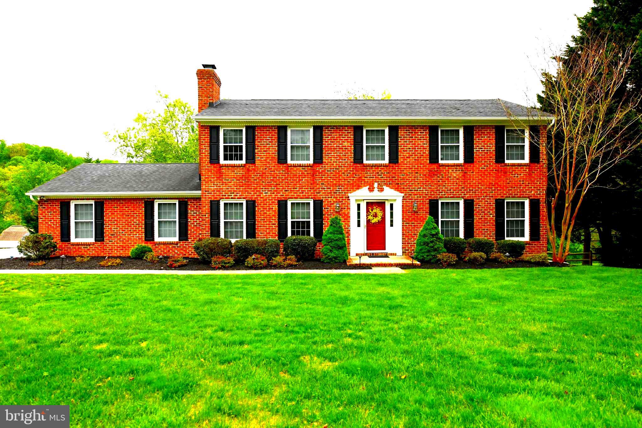 Welcome to 305 Rolling Knoll Drive, a classic brick, four bedroom 2.5 bath home, nestled on 1.10 acre in Bel Air's sought after community of Glenwood Country Club Park.   Both Kitchen and dining room flow naturally to the deck, making indoor-outdoor living effortless.  A nature lovers dream! You will love enjoying your coffee/tea or perhaps your evening beverage out on your expansive deck while entertaining guests or just relaxing with a good book.   For those who love to entertain, the home offers a gracious dining room for more formal occasions, and a spacious family room, complete with a cozy fireplace with large brick hearth perfect for casual gatherings. Head upstairs to the second level, where you will find four bedrooms, including a spacious primary suite with a large bathroom and generous sized closets. 
The fully finished lower level is a spectacular crowd-pleaser, featuring a walk-out to the back yard, abundant natural light, Dry Sauna, 4 persons with LED lights, Inlaid stone wet bar, pool table, foosball, weight room, storage room. Ideal for gatherings, recreation, or additional space for relaxing.
Outside, the serene backyard is an oasis, with an expansive deck that overlooks beautiful views. The property offers 1.10 acres, has a stream, a fire pit, and is an ideal space for relaxation and outdoor enjoyment. 
Also included is a very large permitted custom built shed, 10' X18' with 12 foot ceilings, loft, windows. and a workbench.
This is a home designed for comfort, connection, and carefree outdoor summer living. 

Located in a fantastic neighborhood just minutes from Bel Air and I-95, you’ll enjoy an easy commute to Baltimore or APG. Don’t miss the opportunity to call this exceptional home yours!