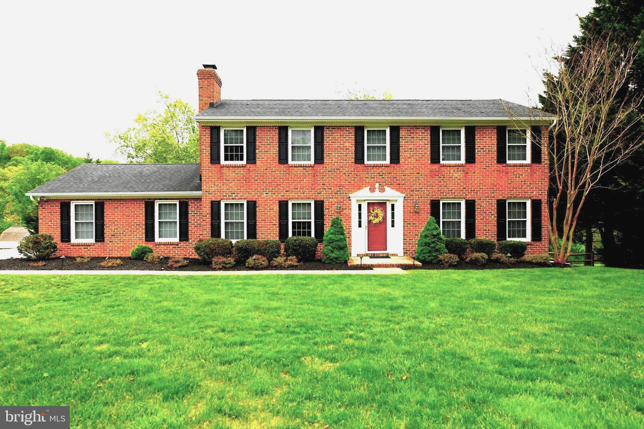 Welcome to 305 Rolling Knoll Drive, a classic brick, four bedroom 2.5 bath home, nestled on 1.10 acre in Bel Air's sought after community of Glenwood Country Club Park.   Both Kitchen and dining room flow naturally to the deck, making indoor-outdoor living effortless.  A nature lovers dream! You will love enjoying your coffee/tea or perhaps your evening beverage out on your expansive deck while entertaining guests or just relaxing with a good book.   For those who love to entertain, the home offers a gracious dining room for more formal occasions, and a spacious family room, complete with a cozy fireplace with large brick hearth perfect for casual gatherings. Head upstairs to the second level, where you will find four bedrooms, including a spacious primary suite with a large bathroom and generous sized closets. 
The fully finished lower level is a spectacular crowd-pleaser, featuring a walk-out to the back yard, abundant natural light, Dry Sauna, 4 persons with LED lights, Inlaid stone wet bar, pool table, foosball, weight room, storage room. Ideal for gatherings, recreation, or additional space for relaxing.
Outside, the serene backyard is an oasis, with an expansive deck that overlooks beautiful views. The property offers 1.10 acres, has a stream, a fire pit, and is an ideal space for relaxation and outdoor enjoyment. 
Also included is a very large permitted custom built shed, 10' X18' with 12 foot ceilings, loft, windows. and a workbench.
This is a home designed for comfort, connection, and carefree outdoor summer living. 

Located in a fantastic neighborhood just minutes from Bel Air and I-95, you’ll enjoy an easy commute to Baltimore or APG. Don’t miss the opportunity to call this exceptional home yours!