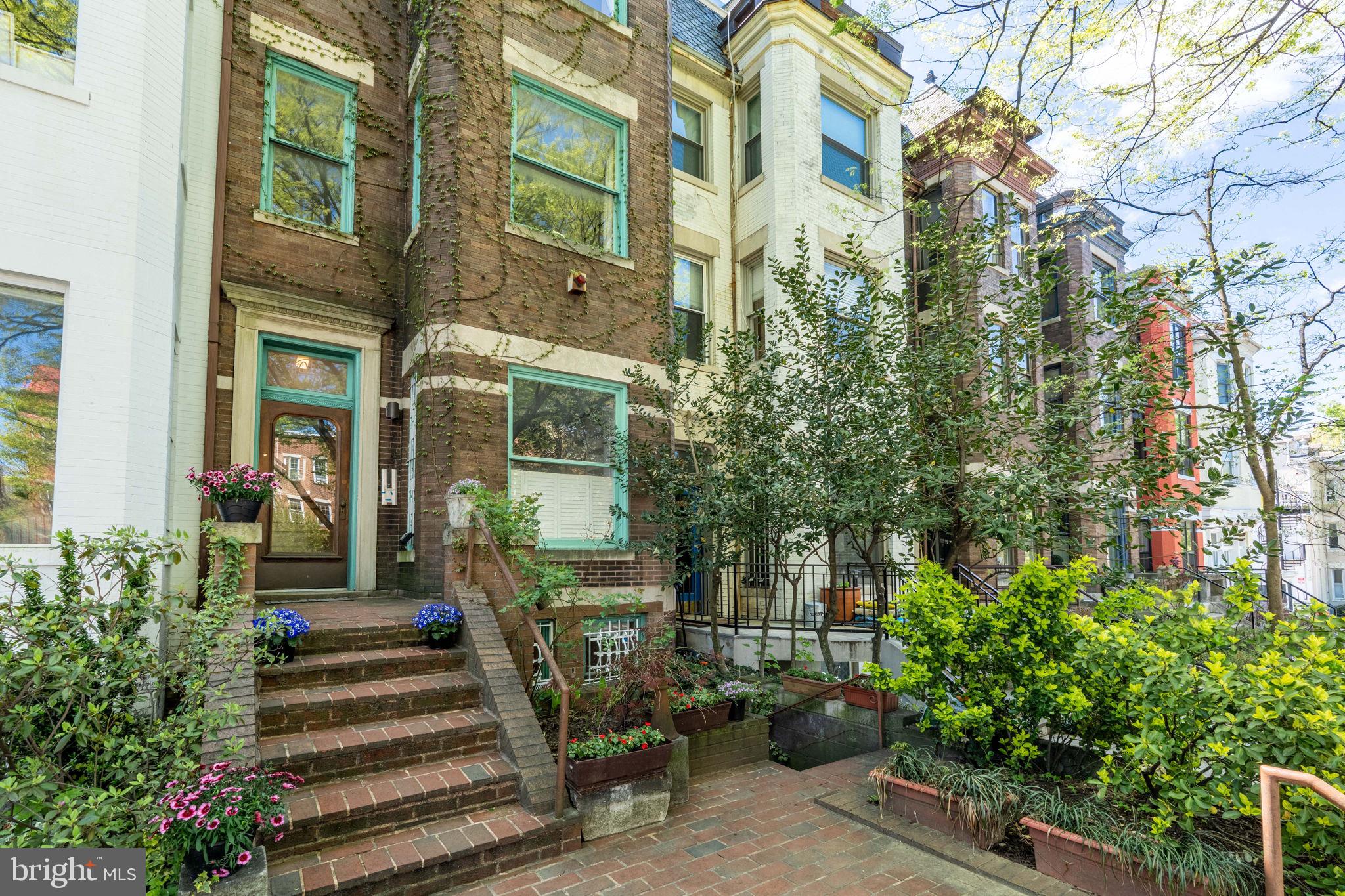 Nestled among a charming row of historic homes built circa 1900, 1944 Calvert Street NW presents a rare opportunity to own a fully configured, income-producing multi-unit property in the heart of Adams Morgan. Ideally located just moments from Rock Creek Park and across the iconic Duke Ellington Bridge from Woodley Park Metro Station, this property combines urban convenience with natural surroundings. The building features four separately metered units, offering both strong rental income potential and flexible living arrangements:

Unit #1 (Primary Unit Duplex 3BR/2BA - Approx. 1,750 SF):
Spanning the second and third floors, this expansive 3-bedroom, 2-bath residence is flooded with natural light from oversized front windows, skylights, and soaring cathedral ceilings in the living and dining areas. Highlights include central A/C, in-unit washer/dryer, a private roof deck, an additional deck off the third bedroom, and rear parking for two small cars.

Unit #2 (Main Level 2BR/1BA - Approx. 750 SF):
A spacious 2-bedroom, 1-bath unit featuring hardwood floors, high ceilings, central A/C, in-unit washer/dryer, fresh coat of paint, and a private rear deck.

Unit #3 (Lower-Level Studio - Approx. 300 SF):
Front-facing studio with impressive ceiling height and a fresh coat of paint and access to W/D.

Unit #4 (Lower Level 1BR/1BA - Approx. 400SF):
Private rear entrance, dedicated outdoor space, and access to additional storage and W/D

With its prime location, generous square footage, multiple outdoor spaces, parking and strong income-generating units, 1944 Calvert Street NW is an exceptional opportunity for investors or owner-occupants alike.