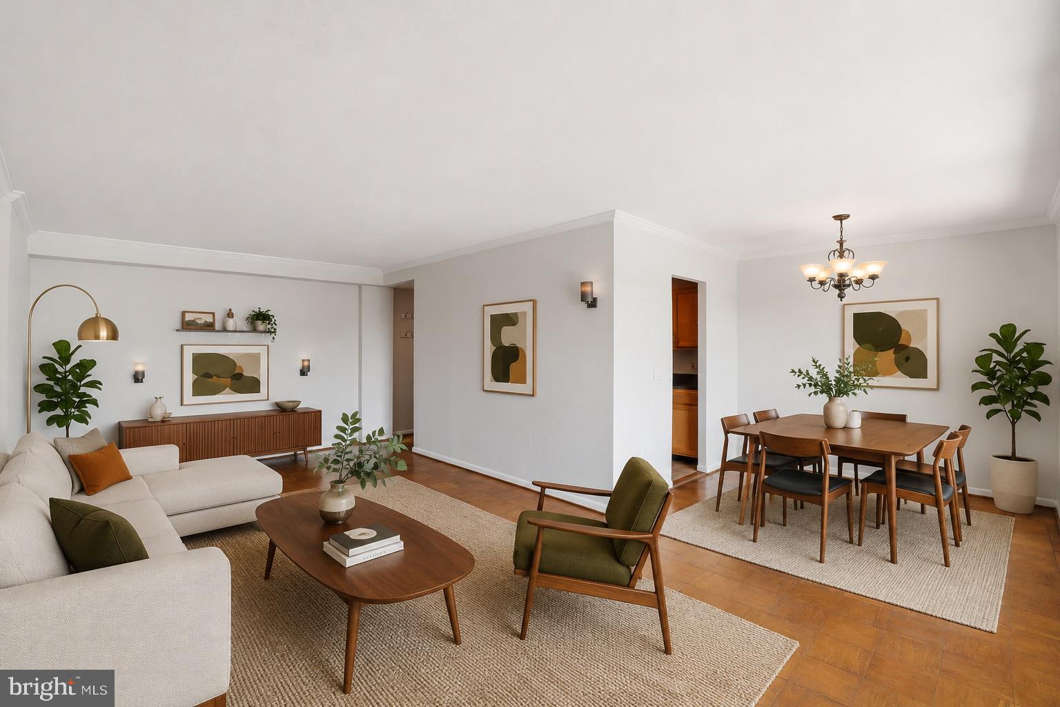 *Underground parking also available for $60 per month*. Set on the top floor as a true penthouse residence, this 2-bedroom, 1.5-bath home offers a rare combination of elevation, light, and outlook. The private balcony, the home's centerpiece, opens to an unobstructed view of Takoma Park, framing leafy streets and open sky from one of the neighborhood's most coveted vantage points. Inside, fresh paint throughout creates a crisp, move-in-ready canvas, while abundant natural light pours through generous windows to illuminate every room. Thoughtful storage sets this residence apart, with two generous walk-in closets — one off the hallway and another in the primary bedroom — providing the kind of space rarely found in a home of this size. Just outside, Sligo Creek Trail and the Long Branch Trail meet practically at the doorstep, while a short stroll up Flower Avenue brings you to KOMA Cafe and the emerging Long Branch Main Street corridor of independent shops and eateries. A serene perch, an inspiring view, and a turn-key interior, all in one of the region's most beloved enclaves.
