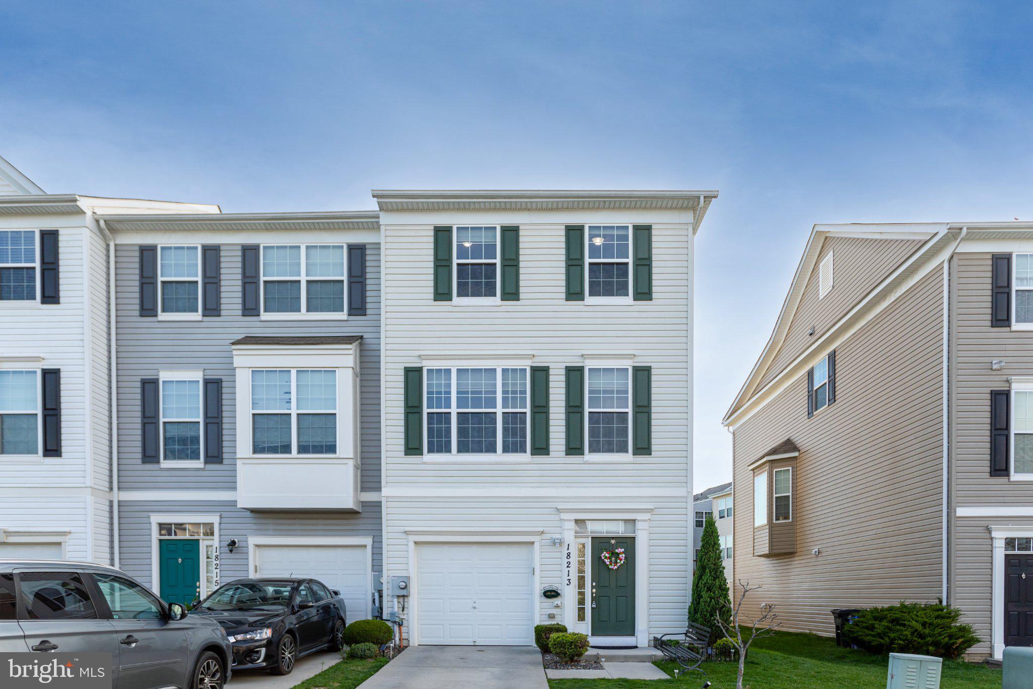 Welcome Home. End of row townhome in sought-after location. NEW PAINT AND CARPET within the last month! Recent updates include: Roof / Trex Deck / Vinyl Privacy Fence in 2021, Water Heater / Fridge / Dishwasher / Washer in 2024, and Blinds in 2025. Home also has a patio space for entertaining and home faces common area park space in the rear of home. Enter into lower level and enjoy the rec room, laundry closet, half bath and garage space with EV charger. Slider to rear yard features two hardscape patio spaces perfect for entertaining. Main level features open floorplan with hardwood floors, kitchen with granite and stainless appliances, and room for an island. Lots of flexibility on main level with entertaining spaces and home features a 3-level bump out on the back of home. Great space for home office in basement or on main level off kitchen. Upper-level features 3 bedrooms and 2 full baths. Primary bedroom has a large walk-in closet, bump out could be a sitting room, and a tray ceiling. Primary bath with dual vanities, soaking tub and separate shower. One of the few communities in Hagerstown with sidewalks and a city park in the community. Great location close to I-81, shopping and restaurants.