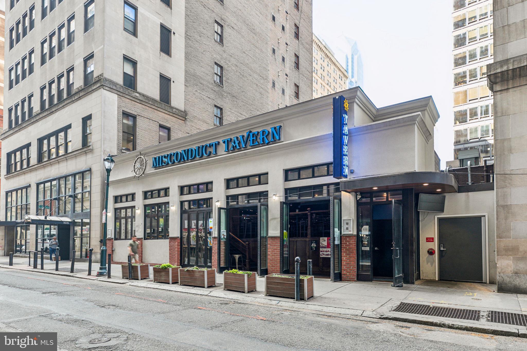 On behalf of the ownership, Rarity Commercial is pleased to present an exclusive opportunity to acquire two premier bar and restaurant assets at 1507-11 Locust Street and 223 S. Sydenham Street consolidated into a single, contiguous lot in the heart of Rittenhouse Square.

Together, the properties comprise approximately 17,143 square feet of gross building area across three distinct structures and two separately configured venues, situated on a combined land area of 8,283 square feet. 1507-11 Locust Street is home to Misconduct Tavern, a one-story plus partially finished lower level bar and restaurant totaling 4,901 square feet of gross building area on a 3,271 square foot interior lot. 223 S. Sydenham Street houses The Vesper Lounge, a two-story plus fully finished lower level bar and restaurant totaling 12,242 square feet of gross building area on a 5,012 square foot interior lot.

The assemblage carries a CMX-5 zoning designation, Philadelphia's highest-density commercial classification, permitting high-density residential and commercial development by-right and providing a development optionality that is exceedingly rare in this submarket. The combined footprint presents a compelling value proposition for a range of investor profiles — from the passive investor seeking stabilized hospitality income in a market with virtually no vacancy, to the owner-operator looking to plant a flag at one of the most prominent corners in Center City, to the developer positioned to capitalize on the site's significant upside through redevelopment.

This is an exceptional opportunity to acquire a consolidated, income-producing asset with long-term optionality in one of Philadelphia's most irreplaceable locations.