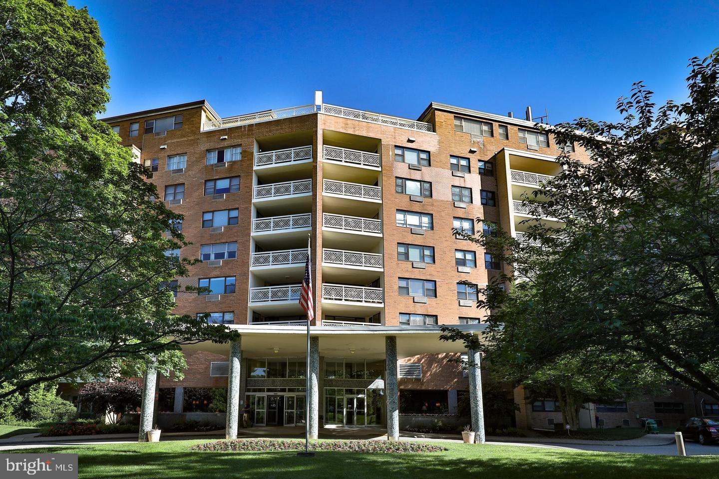 Welcome to 404B at the Elkins Park House, a spacious and bright 4th-floor condominium offering comfort, convenience, and carefree living. This cozy, inviting 2-bedroom, 2-bath residence features a modern kitchen with tall oak cabinets, ceramic tile back splash and flooring, gas cooking, built-in microwave, dishwasher and G/D.  In addition you will find new carpets throughout the unit, great closets space including a large walk-in closet in the primary bedroom and a beautifully updated main bathroom with walk-in shower and newer fixtures. Both bedroom have replacement windows and a/c units.  The expansive open-concept living and dining space provides exceptional flexibility for furniture placement and entertaining. A door from the dining area lead to a generously sized balcony where you can relax and enjoy peaceful treetop views. The second bedroom, which opens to the living area, can easily serve as a den, home office, guest room, or flex space to suit your lifestyle.  Enjoy the ease and convenience of condominium living with minimal maintenance and fewer day-to-day responsibilities. Condo fees include all utilities except the electric. residents enjoy the convenience of 24 hours doorman and attentive staff, along with on-site amenities such as a commissary/restaurant, a dry cleaner, a small exercise room, community patio, and an in-ground pool.  A storage bin on the first floor is available for extra storage. The Elkins Park House is located within walking distance to the reginal commuter train station, a bus route, shops and parks. Easy to show, Immediate possession is possible.
