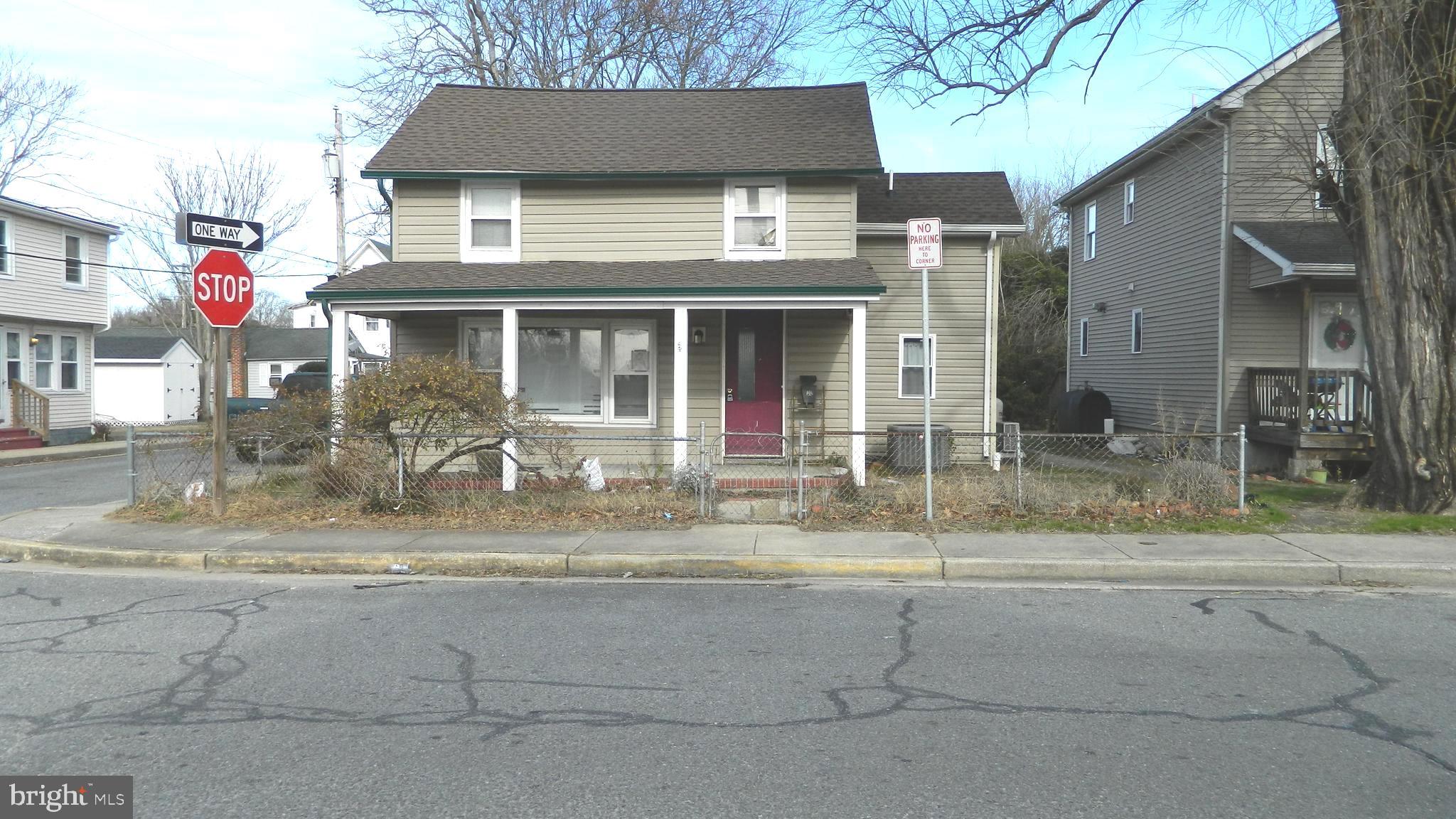 Property is being sold As/ Is.  Located on a corner lot. Owner has completed some work to the property, but additional work will be required. Please contact Denton Planning and Codes to verify remaining requirements to obtain an occupancy permit.
