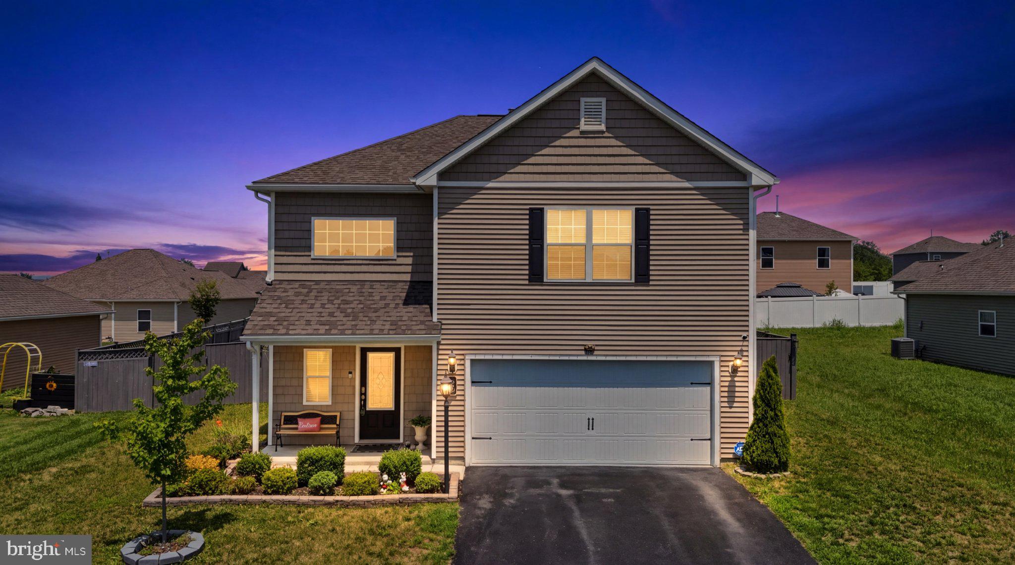 Discover the charm of this stunning Colonial-style home nestled in the desirable McGinnis Point subdivision. Built in 2021, this meticulously maintained residence offers 1,986 sq. ft. of modern living space, perfect for those seeking comfort and convenience. Step inside to find a spacious layout featuring three well-appointed bedrooms and two and a half bathrooms. The open-concept design is enhanced by luxury vinyl plank flooring, providing both elegance and durability. The main floor laundry adds to the ease of daily living, while the attached two-car garage ensures ample parking and storage. Enjoy the tranquility of a 0.2-acre lot, offering a private outdoor space for relaxation or entertaining. The front-entry garage and asphalt driveway provide a welcoming approach to your new home. Located within 5 miles of a commuter rail station, this property is ideal for those commuting to work or exploring the surrounding area. vibrant community atmosphere, this home is a rare find, featuring a large lot fully fenced, perfect if you have ets. Don't miss the opportunity to make this beautiful property your own. Schedule a showing today and experience the perfect blend of modern living and suburban charm!