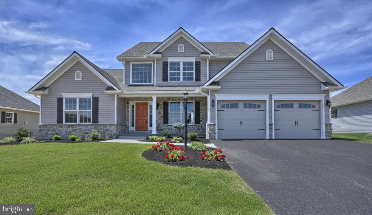S Gerald Musser custom home builder - Choose or customize one of our many floor plans or bring your own! Photo is a representation of what can be built. The "Redwood" plan features a 2 story foyer and a 2 story Great room. 1st Floor Primary Bedroom with walk in closet and Primary Bath. Great front porch, spacious rooms and the loft could be made into the 4th bedroom. **This listing is a representation of what can be built in this community** Price includes base lot cost and base home price only**Some options may be shown in the photo that are not included in price. Taxes are estimated.