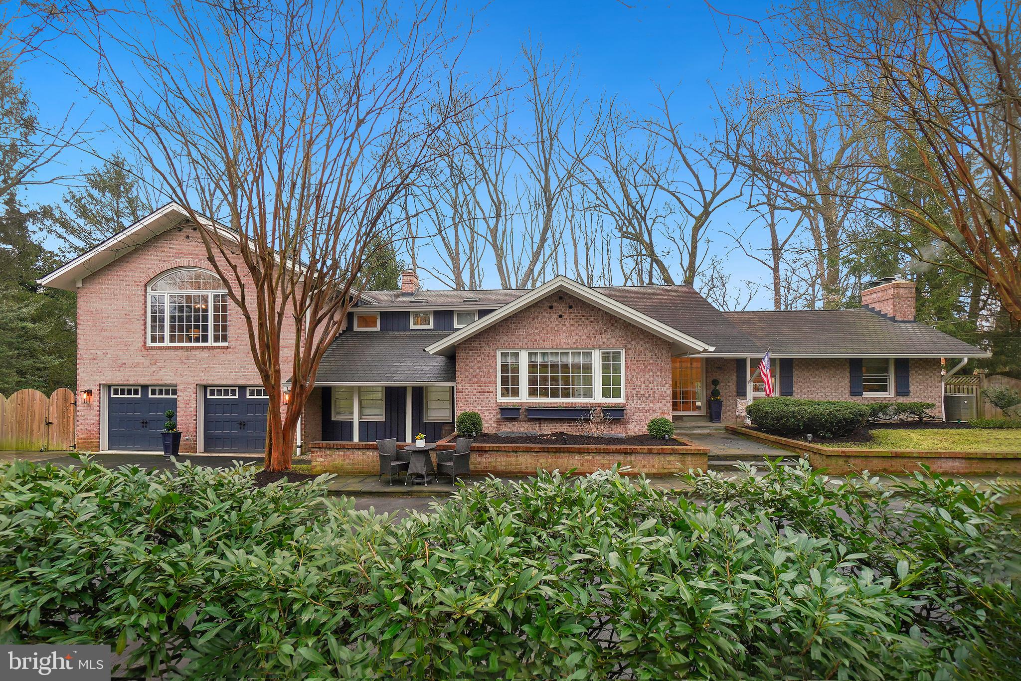 Prepare to be wowed! Quietly tucked away on a private cul-de-sac, 7312 Burdette Court has been immaculately maintained providing the perfect blend of space, comfort and style.  With over 5,500+ Sq Ft, 6 bedrooms/5.5 baths, this floor plan is ideal for daily living (even multi-generational living) or entertaining. Upon entering you’ll notice the light and warm ambiance of the living room complete with wood burning fire place, hardwood floors and large scale windows. The heart of the home lies in the newly renovated dual island kitchen with room for cooking and just being together in the kitchen or large family room overlooking the lush backyard. There is plenty of space for everyone! Off of the Family Room you can step outside to your private wooded lot and the expansive flagstone patio with it’s own outdoor kitchen and bar area under a pergola plus a lounge area. Upstairs there are 3 nice size bedrooms with 2 full baths plus an owner’s suite that is a true retreat with a bedroom, seating area, walk-in closet, and ensuite bath - a true oasis after a long day.  Additional features include a two-story foyer, dual staircases, main level bedroom with ensuite bath, large mudroom accessed by 2-car garage. Extensive hardscape with fire pit area, space for an RV/Boat (with EV Charger), French drains and retaining wall, outdoor lights plus a play set ready to go! Schools – Burning Tree, Pyle, Walt Whitman. Minutes to Beltway, River Road or downtown Bethesda.