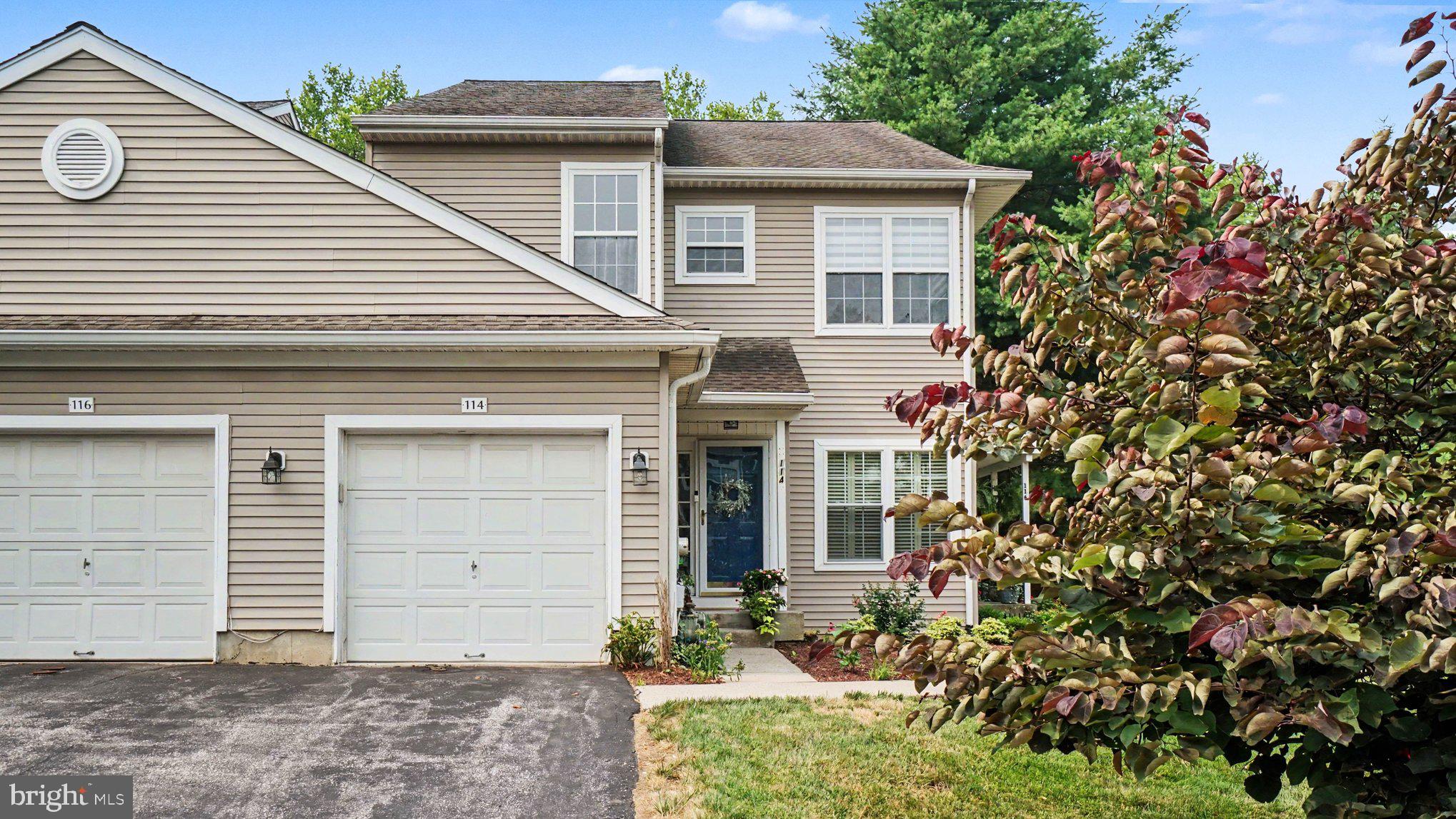 Welcome to this spacious and light-filled second-floor condominium in the highly desirable Charlestown Hunt community. Nestled among mature trees and beautifully landscaped grounds, this home offers the perfect balance of peaceful surroundings and convenient access to the vibrant downtowns of Phoenixville and Malvern. Step inside to discover an inviting open floor plan enhanced by soaring vaulted ceilings in the living and dining rooms, oversized windows that fill the home with natural light, and durable luxury vinyl plank flooring throughout the main living areas and hallways. The spacious living and dining areas flow seamlessly together, creating an ideal setting for both everyday living and entertaining. The eat-in kitchen features stainless steel appliances, abundant cabinetry, and ample workspace for meal preparation. The private primary suite is a relaxing retreat with a vaulted ceiling, generous walk-in closet, and an ensuite bathroom featuring a walk-in shower and skylight that fills the space with natural light. Two additional well-sized bedrooms and a full hall bathroom provide flexibility for family, guests, or a home office. Step outside to the newly constructed rear balcony, where you can unwind while overlooking the community's peaceful wooded setting. The main level includes a dedicated laundry and utility room with additional cabinetry for extra storage. Chair lift included for additional accessibility. A one-car attached garage, private driveway, and plentiful overflow parking provide added convenience for homeowners and guests alike. Enjoy truly low-maintenance living with the homeowners association handling lawn care, tree maintenance, snow removal, exterior building maintenance, and more, allowing you to spend more time enjoying everything the community has to offer. Situated on approximately 150 beautifully maintained acres, Charlestown Hunt offers an exceptional array of amenities, including walking trails, a community swimming pool, tennis and pickleball courts, basketball court, baseball fields, playground, clubhouse with fitness room, and a lending library. Located within the award-winning Great Valley School District, this exceptional home also provides easy access to major commuter routes, the Pennsylvania Turnpike, Route 202, Valley Forge National Historical Park, and the corporate centers of the Great Valley. Enjoy being just minutes from the award-winning restaurants, breweries, boutiques, farmers markets, and year-round festivals that have made downtown Phoenixville one of Chester County's most sought-after destinations, while also benefiting from the shopping, dining, and train access available in nearby Malvern. This is an exceptional opportunity to enjoy carefree living in one of Chester County's most desirable communities.