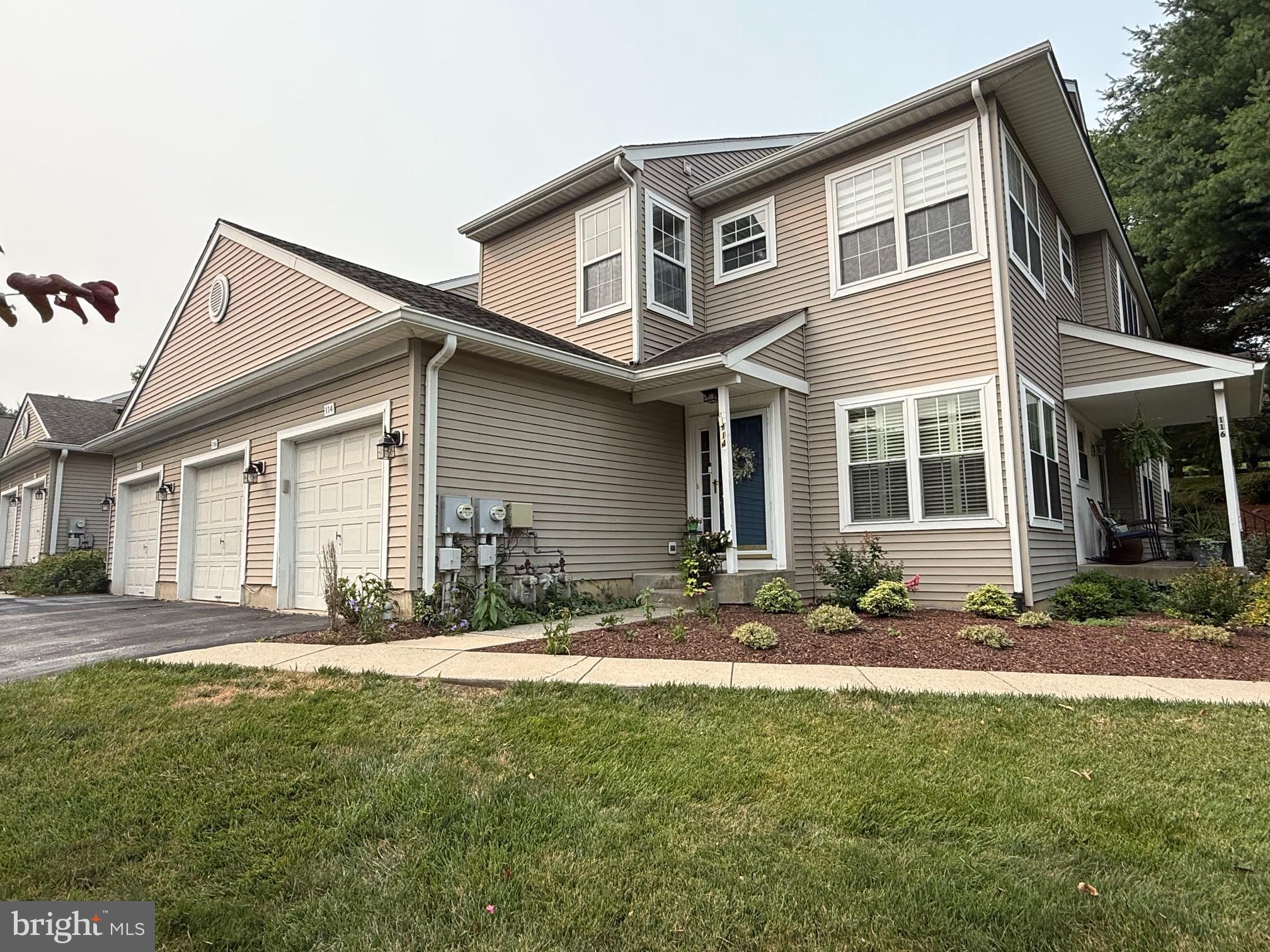 Welcome to this spacious and light-filled second-floor condominium in the highly desirable Charlestown Hunt community. Nestled among mature trees and beautifully landscaped grounds, this home offers the perfect balance of peaceful surroundings and convenient access to the vibrant downtowns of Phoenixville and Malvern. Step inside to discover an inviting open floor plan enhanced by soaring vaulted ceilings in the living and dining rooms, oversized windows that fill the home with natural light, and durable luxury vinyl plank flooring throughout the main living areas and hallways. The spacious living and dining areas flow seamlessly together, creating an ideal setting for both everyday living and entertaining. The eat-in kitchen features stainless steel appliances, abundant cabinetry, and ample workspace for meal preparation. The private primary suite is a relaxing retreat with a vaulted ceiling, generous walk-in closet, and an ensuite bathroom featuring a walk-in shower and skylight that fills the space with natural light. Two additional well-sized bedrooms and a full hall bathroom provide flexibility for family, guests, or a home office. Step outside to the newly constructed rear balcony, where you can unwind while overlooking the community's peaceful wooded setting. The main level includes a dedicated laundry and utility room with additional cabinetry for extra storage. Chair lift included for additional accessibility. A one-car attached garage, private driveway, and plentiful overflow parking provide added convenience for homeowners and guests alike. Enjoy truly low-maintenance living with the homeowners association handling lawn care, tree maintenance, snow removal, exterior building maintenance, and more, allowing you to spend more time enjoying everything the community has to offer. Situated on approximately 150 beautifully maintained acres, Charlestown Hunt offers an exceptional array of amenities, including walking trails, a community swimming pool, tennis and pickleball courts, basketball court, baseball fields, playground, clubhouse with fitness room, and a lending library. Located within the award-winning Great Valley School District, this exceptional home also provides easy access to major commuter routes, the Pennsylvania Turnpike, Route 202, Valley Forge National Historical Park, and the corporate centers of the Great Valley. Enjoy being just minutes from the award-winning restaurants, breweries, boutiques, farmers markets, and year-round festivals that have made downtown Phoenixville one of Chester County's most sought-after destinations, while also benefiting from the shopping, dining, and train access available in nearby Malvern. This is an exceptional opportunity to enjoy carefree living in one of Chester County's most desirable communities.