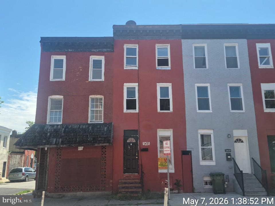 Four level shell townhome. Great opportunity for a builder or investor.