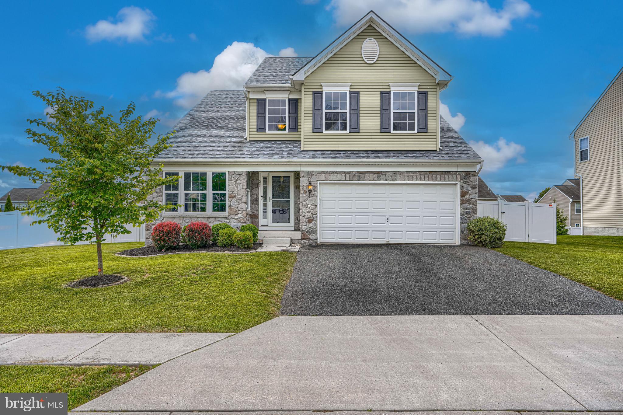 Built in 2014 by Maryland's own Bob Ward, this 4-bedroom, 2.5-bath home is located in the established Creekside neighborhood. Offering more than 2,100 finished square feet above grade, an unfinished walkout basement with over 1,000 additional square feet, and a two-car attached garage, this property provides room to grow both now and in the future.

Engineered hardwood flooring spans the main level, where an open floor plan creates an easy flow between the kitchen and family room, while formal living and dining spaces offer flexibility for entertaining, working from home, or everyday living. Upstairs, the spacious primary suite features a walk-in closet and private bath complete with a soaking tub and separate shower. The walkout basement includes a bathroom rough-in, making future finishing projects even more convenient.

Major system updates have already been completed, including a new roof in 2023, HVAC system in 2022, recently replaced sump pump, and a regularly serviced water treatment system. Outside, the fully fenced backyard offers space to relax, play, or entertain, complete with a hardscape patio and storage shed.

Perfectly positioned in Taneytown, this home offers easy access to the best of Carroll County living. Enjoy nearby parks, playgrounds, local dining, community events, and recreational facilities just minutes from your front door. Historic downtown Taneytown provides small-town charm and everyday conveniences, while other MD and PA renowned attractions, restaurants, and entertainment options are less than 20 minutes away. Whether you're exploring local wineries, enjoying outdoor recreation, or taking in the area's rich history, this location offers the balance of convenience and lifestyle!