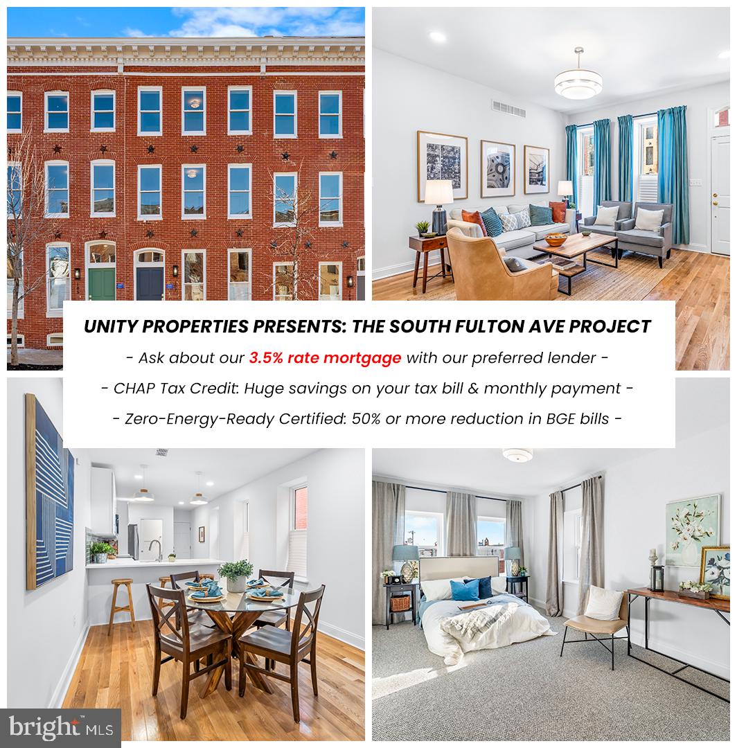 Experience the charm of historic Union Square in this expertly reimagined three-story
rowhouse, part of a premier 20-home restoration project led by Unity Properties. Spanning
over 2,200 square feet, these townhouse-style residences offer a sophisticated blend of
contemporary luxury and versatile living. The interior boasts an airy, sun-drenched atmosphere
defined by soaring ceilings and an expansive open-concept layout. Every detail has been
thoughtfully curated, from the gourmet kitchens featuring sleek stainless steel appliances and
designer fixtures, to the three spacious bedrooms and 2.5 high-end bathrooms. Outside, you
can relax or host guests within your secluded, fenced rear yard.
This property provides a highly accessible path to homeownership: every home is eligible for a
3.5% interest rate mortgage through our lending partner (ask your agent for more information!)
Through our partnerships, the homes also offer at least $10,000 in forgivable down payment
assistance alongside eligibility for several other large city grants. Beyond the financial
incentives, these homes are Zero-Energy-Ready Certified, a standard that can reduce your
monthly utility expenses by as much as 60%. Residents also benefit from the CHAP tax credit,
which provides thousands in annual savings on property taxes for years to come.
As a premier offering from Unity Properties—a nonprofit developer focused on neighborhood
revitalization—these homes represent an investment in both your future and the community.
With 11 units already complete and 9 more currently in progress, buyers can join a brand-new,
growing community of like-minded homeowners. We invite you to join the transformation of
Union Square by scheduling a private tour or visiting one of our upcoming open houses. Agents
are encouraged to review the private remarks for further details.
NOTE: images may showcase model homes or previous completions to illustrate finishes and layouts.