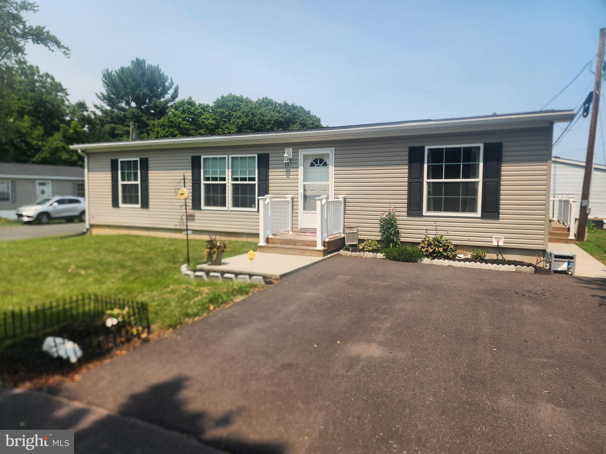 Almost new three-bedroom, two bath home only three years old on a corner lot in our Limerick Terrace community. Installed on a permanent foundation system, this home features a crawl space and concrete slab construction. Custom kitchen and all appliances included. 2 car driveway, central air, storage shed. washer & dryer included. Enjoy summer evenings on your rear deck. Main bedroom has bath with stall shower & double sink. Hall bath has tub/ shower combo. Side entrance into laundry/ mud room. Convenient to shopping & route 422. One floor living and low maintenance. It's a great combination. Schedule your appointment today!
