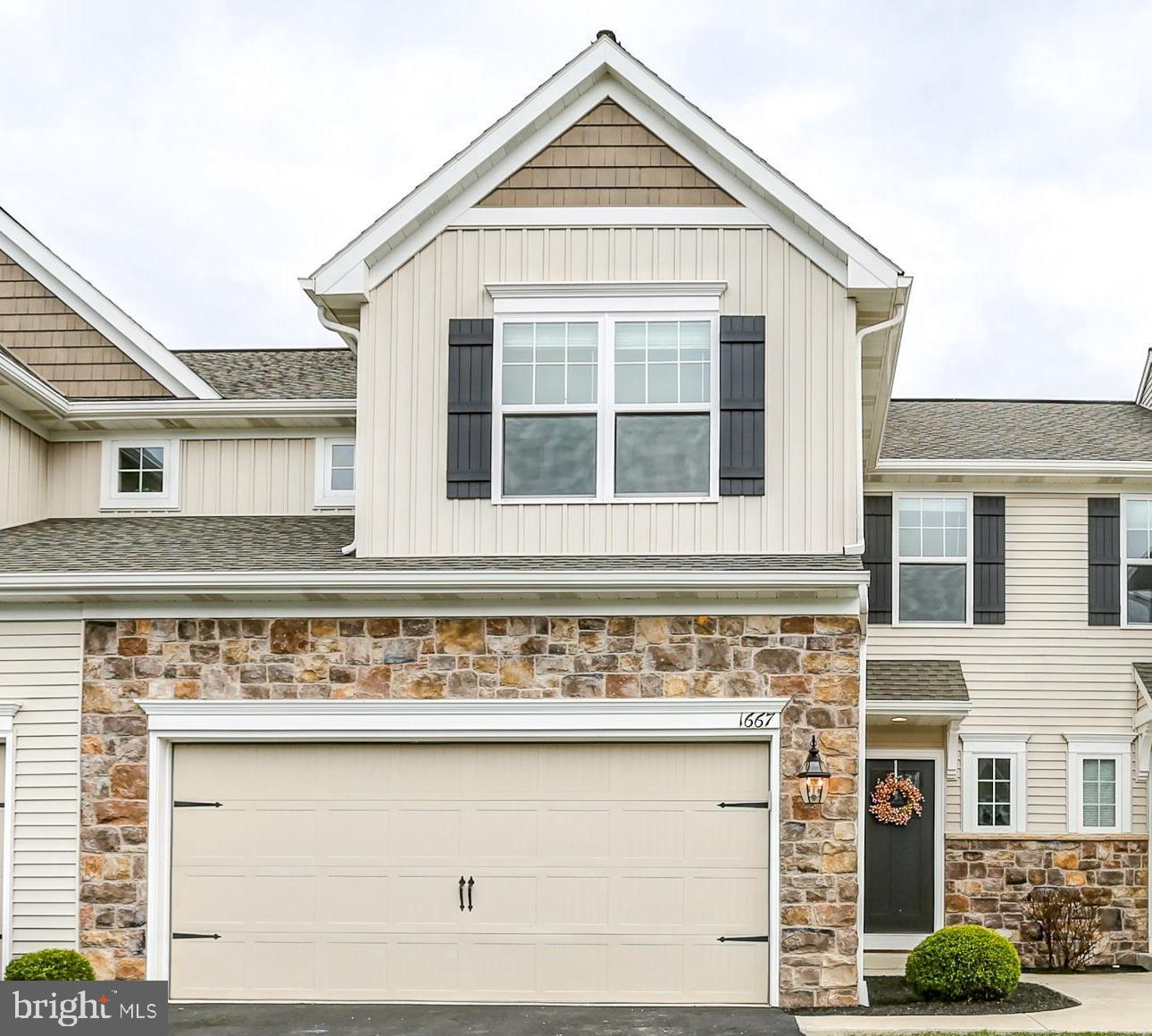 Stunning Nearly New Townhome in Orchard Glen ready to be your next home.

Discover this beautifully upgraded townhome  located in Mechanicsburg School District. This home offers modern elegance with hardwood floors and a unique window opening from the dining to the living room, complete with a stylish barn door, creating an airy, open feel.

The gourmet kitchen boasts an upgraded granite countertop island, a full stainless steel appliance package, and a walk-in pantry. A versatile first-floor study/den/office provides the perfect workspace or extra living area. Step outside to a rear deck, ideal for relaxing or entertaining.

Upstairs, the spacious primary bedroom features a luxurious en-suite bath with a bidet toilet. Custom blinds throughout add a touch of sophistication. The full, partially finished basement offers high ceilings and abundant natural light, perfect for additional living space or storage.

A 2-car oversized garage completes this exceptional home. 

Don’t miss your chance to live in this charming community—schedule your showing today!