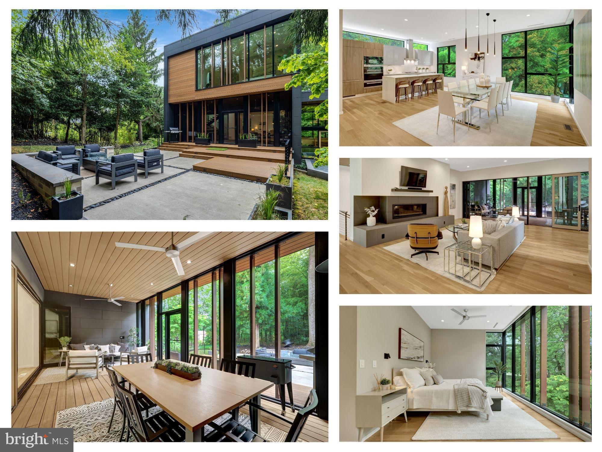 ** OPEN HOUSE Thursday, July 16, 4PM-6PM!   Don't miss this oppportunity!

ARCHITECTURAL MASTERPIECE IN MCLEAN: A rare opportunity to own one of McLean's most distinctive contemporary homes with incredible privacy and a neighborhood feel.  This exceptional 6BR/5.5BA residence seamlessly blends striking modern design with thoughtful functionality. Three private living sections were intentionally positioned on a private, wooded .51-acre lot to maximize privacy, natural light, and serene views, while walls of glass create an effortless connection between indoor and outdoor spaces.

Inside, every finish was selected with purpose. A dramatic 2-story foyer features a floating white oak staircase with glass views of greenery. The chef’s kitchen is a showpiece of imported Scavolini cabinetry, Caesarstone quartz waterfall countertops, premium Miele appliances, and a hidden walk-in pantry.   BONUS:  2nd large pantry is built as a (future) elevator shaft.   

Entertain seamlessly in the expansive dining room and  the family room with a sleek gas fireplace and wet bar. The home's signature feature is the screened outdoor room, boasting a folding glass wall that opens completely to the family room for seamless indoor and outdoor living.

Entertain seamlessly in the expansive dining room or the family room with a sleek gas fireplace and extensive wet bar. The home's signature feature is the screened outdoor room, boasting a folding glass wall that opens completely to the family room for seamless indoor and outdoor living.  Enjoy outdoor dining, movies outside, cocktails with friends, and nature views during meals. 

This main level includes a private wing with a large bedroom, luxury full bath , pre-configured for a future kitchenette, and a 3rd TV room/ lounge with gas fireplace.  Also, don’t miss the private balcony off on this wing - perfect for quiet evenings or morning coffee.    This is great for guests, in-laws, au-pair, or age in place. 

The upper level includes the owner’s suite, which serves as a private oasis with a floor-to-ceiling window wall, a boutique-style custom walk-in closet under a bright skylight, and a spa-like bath with a freestanding soaking tub and dual floating vanities.   Oversized laundry room is so convenient (or convert to a 2nd walk-in and downstairs laundry room).  Three additional large bedrooms, custom baths, and a convenient upper-level laundry room complete this level.

The bright, walk-out lower level features a massive recreation room opening directly to the rear patio, a private guest suite (6th bedroom), a dedicated gym (or office), and a multi-floor elevator shaft currently styled as a custom wine cellar.   And there are 2 spacious storage rooms - one that includes plumbing for a 2nd laundry room. 

Outdoor living thrives on the expansive patio with modern hardscaping and a gas fire table, wrapped in premium Japanese Nichiha siding and mature trees. Unbeatable location in the Langley High School pyramid, just minutes from Tysons Corner, Downtown McLean, Capital One Center, and the Silver Line Metro.     

CHECK WITH AGENT ON AVAILABILITY AND STATUS.