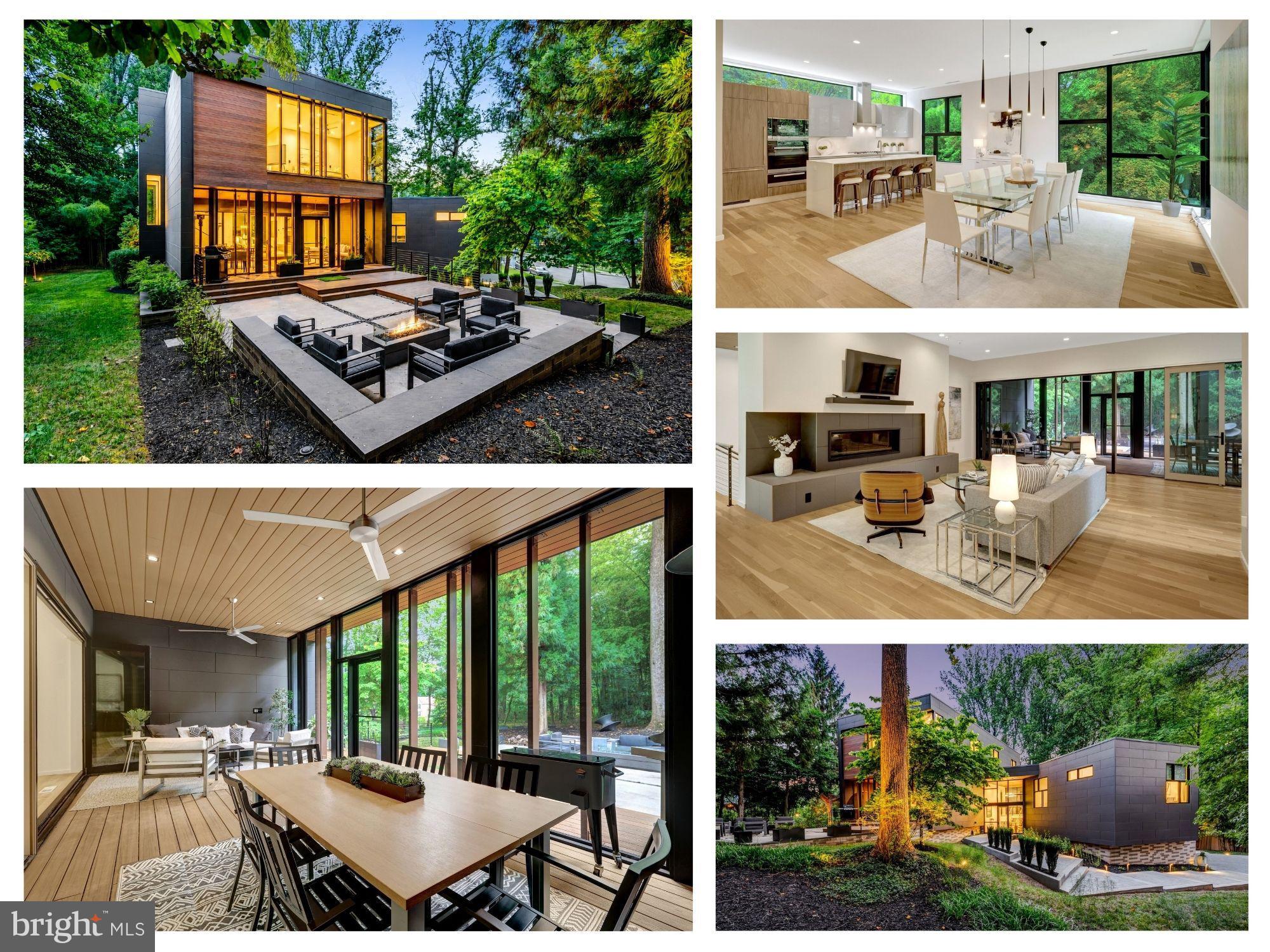 ** OPEN HOUSE Thursday, July 16, 4PM-6PM; Sun, July 19, 2PM-4PM!   Don't miss this oppportunity!

ARCHITECTURAL MASTERPIECE IN MCLEAN: A rare opportunity to own one of McLean's most distinctive contemporary homes with incredible privacy and a neighborhood feel.  This exceptional 6BR/5.5BA residence seamlessly blends striking modern design with thoughtful functionality. Three private living sections were intentionally positioned on a private, wooded .51-acre lot to maximize privacy, natural light, and serene views, while walls of glass create an effortless connection between indoor and outdoor spaces.

Inside, every finish was selected with purpose. A dramatic 2-story foyer features a floating white oak staircase with glass views of greenery. The chef’s kitchen is a showpiece of imported Scavolini cabinetry, Caesarstone quartz waterfall countertops, premium Miele appliances, and a hidden walk-in pantry.   BONUS:  2nd large pantry is built as a (future) elevator shaft.   

Entertain seamlessly in the expansive dining room and  the family room with a sleek gas fireplace and wet bar. The home's signature feature is the screened outdoor room, boasting a folding glass wall that opens completely to the family room for seamless indoor and outdoor living.

Entertain seamlessly in the expansive dining room or the family room with a sleek gas fireplace and extensive wet bar. The home's signature feature is the screened outdoor room, boasting a folding glass wall that opens completely to the family room for seamless indoor and outdoor living.  Enjoy outdoor dining, movies outside, cocktails with friends, and nature views during meals. 

This main level includes a private wing with a large bedroom, luxury full bath , pre-configured for a future kitchenette, and a 3rd TV room/ lounge with gas fireplace.  Also, don’t miss the private balcony off on this wing - perfect for quiet evenings or morning coffee.    This is great for guests, in-laws, au-pair, or age in place. 

The upper level includes the owner’s suite, which serves as a private oasis with a floor-to-ceiling window wall, a boutique-style custom walk-in closet under a bright skylight, and a spa-like bath with a freestanding soaking tub and dual floating vanities.   Oversized laundry room is so convenient (or convert to a 2nd walk-in and downstairs laundry room).  Three additional large bedrooms, custom baths, and a convenient upper-level laundry room complete this level.

The bright, walk-out lower level features a massive recreation room opening directly to the rear patio, a private guest suite (6th bedroom), a dedicated gym (or office), and a multi-floor elevator shaft currently styled as a custom wine cellar.   And there are 2 spacious storage rooms - one that includes plumbing for a 2nd laundry room. 

Outdoor living thrives on the expansive patio with modern hardscaping and a gas fire table, wrapped in premium Japanese Nichiha siding and mature trees. Unbeatable location in the Langley High School pyramid, just minutes from Tysons Corner, Downtown McLean, Capital One Center, and the Silver Line Metro.     

CHECK WITH AGENT ON AVAILABILITY AND STATUS.