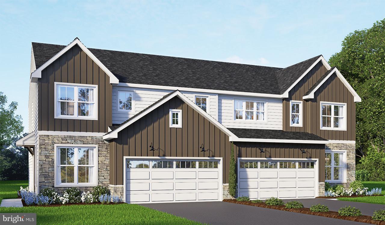 This brand-new 2-story luxury duplex at Edgemont Preserve embodies modern sophistication, blending stylish design with timeless comfort. The first-floor features 9-foot ceilings, stylish vinyl plank flooring, and a convenient 2-car garage with a mudroom entry. Just off the foyer, a bright and versatile study offers the perfect space for a home office or quiet retreat.
The well-appointed kitchen is a true highlight, featuring stainless steel appliances, quartz countertops with a chic tile backsplash, a spacious center island, and a dining area. The family room is warm and inviting, complete with a fireplace and sliding glass doors that open to the rear patio—perfect for outdoor relaxation or entertainment.
Upstairs, the owner’s suite provides a serene retreat, offering a generous closet and a private bath. Two additional bedrooms, a stylish hall bath, a convenient laundry room, and a versatile loft space complete the second floor, providing ample room for both comfort and functionality.
Located in Annville, PA within the Palmyra Area School District, Edgemont Preserve offers a charming small-town setting with unparalleled access to leisure, recreation, and everyday conveniences. Just minutes from the area's best dining, shopping, and premier attractions—including Hersheypark, the Giant Center, Mt. Gretna Lake, and several renowned golf courses—this exceptional community places you close to Hershey, Lebanon, and Harrisburg, with convenient access to Routes 422 and 322. Embrace the perfect harmony of luxury, comfort, and location in your new home at Edgemont Preserve.