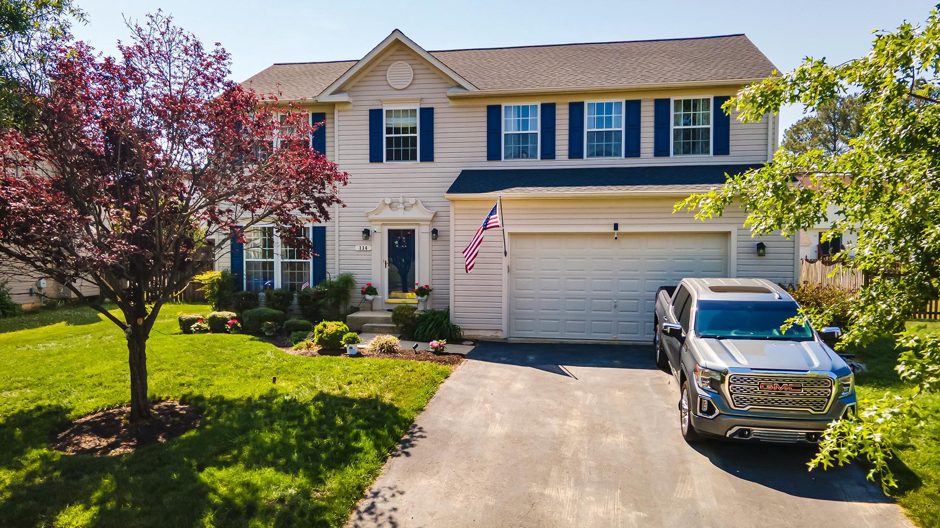 Sellers are very motivated and are under contract for their next home. Beautiful colonial nestled in Lister Estates Community! Built in 2006, this detached home features 2,424 square feet above grade, with a new roof installed two years ago, plus a full unfinished basement ideal for storage or future expansion. The main level includes comfortable living spaces, a sunroom, large family room highlighted by a gas/propane fireplace, and a convenient half bath. Upstairs, you’ll find 4 spacious bedrooms and 2 full bathrooms, PLUS a bonus room which could be used as a 5th bedroom providing plenty of room for family or guests. Additional features include a storage shed, security system with exterior cameras/Ring, and a peaceful setting surrounded by lush greenery.

Don't miss this wonderful opportunity to own a spacious home in a well-established neighborhood. Outdoor adventures await at Martin Sutton Memorial Park, where you can enjoy tennis, pickleball, a playground, and a skateboard park. Tuckahoe State Park is nearby, perfect for camping, exploring scenic trails, and fishing in tranquil waters. Additionally, this fantastic location is close to schools, shopping options, and provides easy access to commuter routes US-50 and Route 404, putting the beautiful beaches just a short drive away.