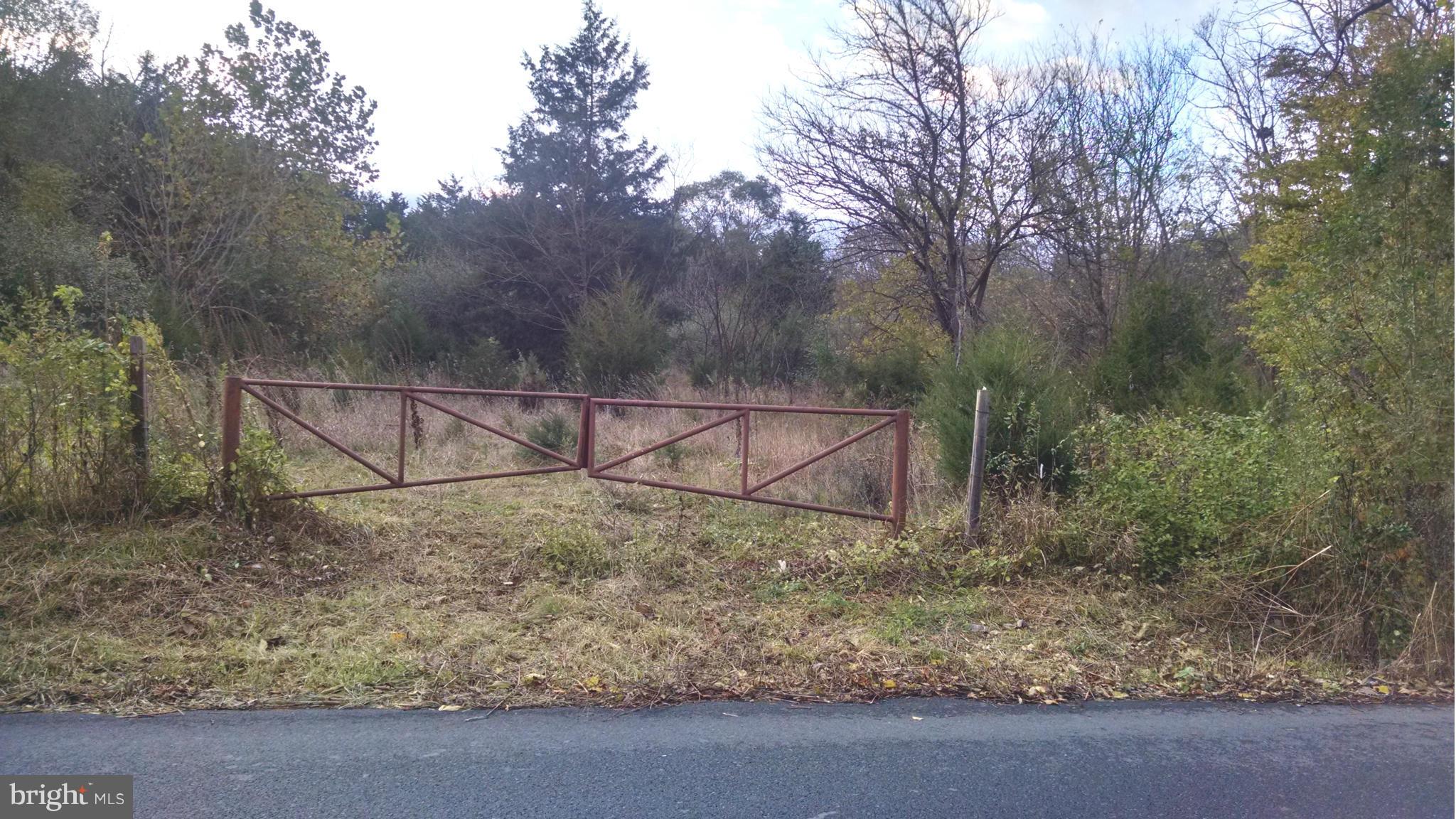 Wonderful location, on state road yet country feel with pleasant wooded views & rolling terrain (not mountainous!) Light restrictions. Public sewer, Build your dream home! Close to schools, I81, VA commuters etc. Corners are marked with orange duck tape. Gate on property as well.