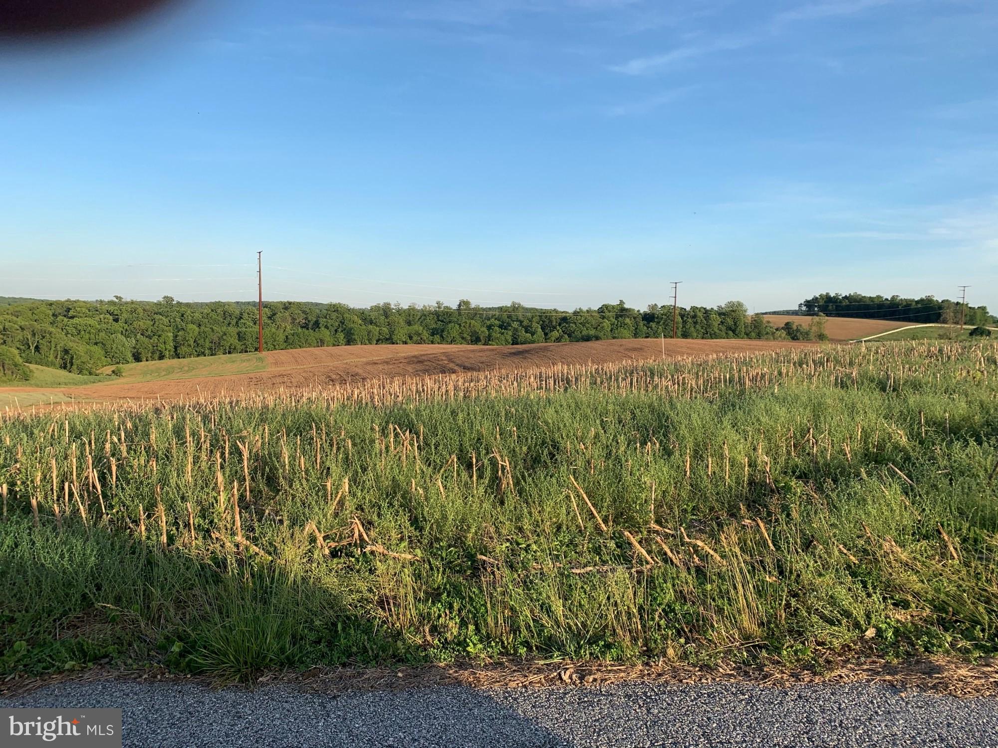 Very nice 1 acre lot surrounded by fields and a great view from all sides.  1/2 mile from Pleasant Valley Golf Course and minutes from I-83.  Well is drilled and produces 5.45 gpm.  Lot has an additional 400 feet well that can be used as a geothermal source