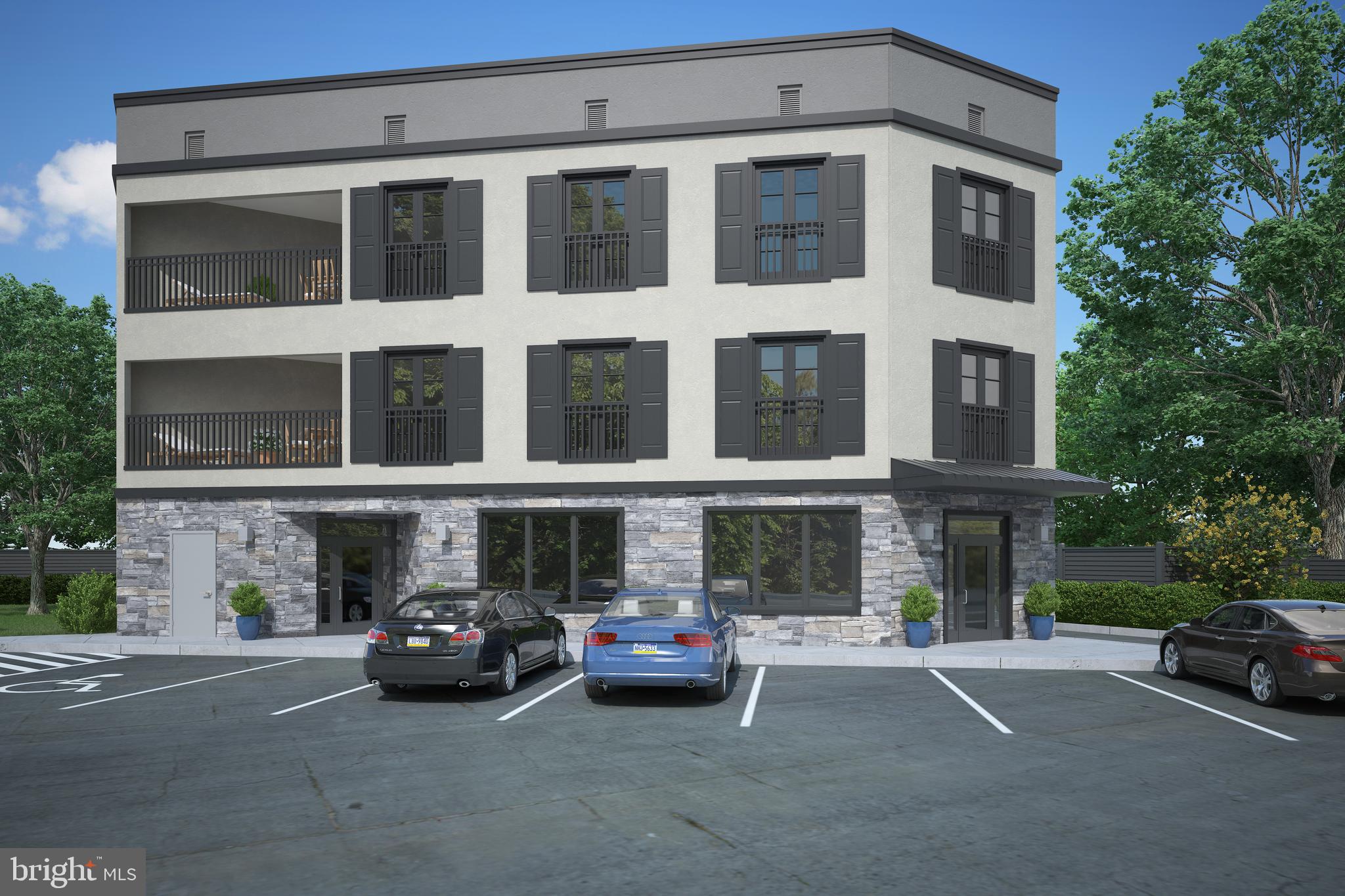 Evergreen Place - A " Boutique Condominium"   This is the one that you have been waiting for. At the Top of the Hill 8 very unique new construction residences. Offering a maintenance-free lifestyle in the heart of vibrant Chestnut Hill, just a short stroll to both train stations for an easy commute to Center City. Just outside your front door at Evergreen Place , everything is at your fingertips but without the noise of Germantown Ave! Terrific shopping, dining and a short jog to plenty of parks  ! These tastefully designed homes include the finest finishes, where you'll welcome friends and guests. This approximately 2858 sq ft unit  features 10 foot ceilings and  3 plus bedrooms with hardwood flooring and has 2 spacious balconies  off of the family room. Plus over 160 square feet of elevator level storage. Other units range from 2 bedrooms and 2 baths to 3 bedrooms and 3 full baths and 10 foot ceilings.  The gourmet kitchen is well-appointed with a Wolf/ Sub-Zero appliance package with green energy efficient induction cooktops, built-in wall-oven/microwave and more!  Other features include high end Kolbe Windows, on site parking , tax abatement, elevator to convenient lower level climate controlled private storage all in a pet friendly building with security system. Elevator runs from lower level to 3rd floor.  Put your reservation deposit in today! Plan your new home today with a early summer 2025  possession! Owner is a Pa licensed Real Estate broker