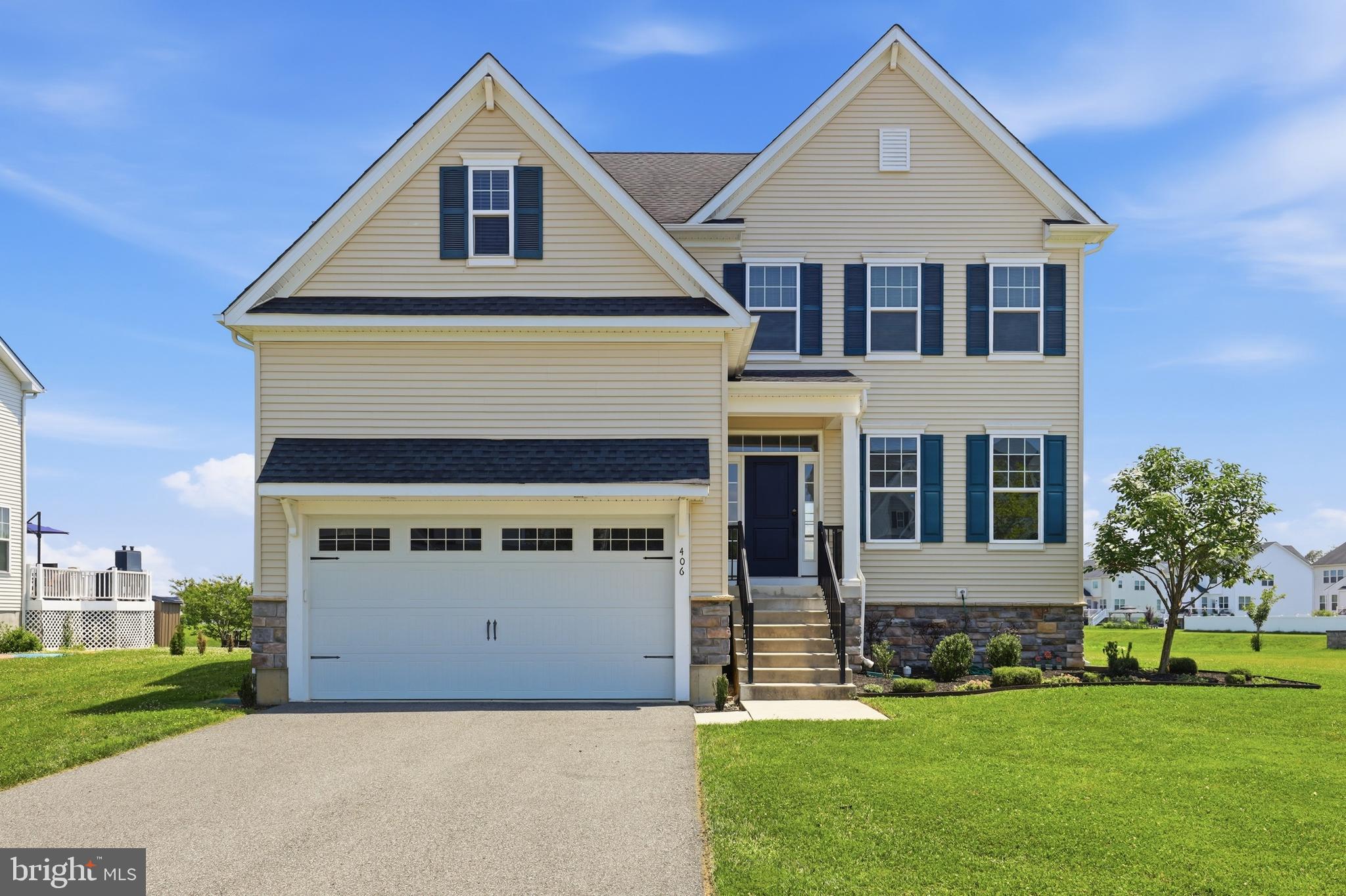 Welcome to your new home featuring Appoquinimink schools, a beautiful colonial in Colony at Summit Bridge West. The home features large windows with plenty of sunlight and great views along with a walk-in pantry, his and hers walk-in closets, large composite deck, finished basement, quiet cul-de-sac backing to open green space and more! From the moment you step through the front door, the hardwood floors and open layout make an impression. There's a formal living space that works great as a home office, right alongside a dining area with a light fixture that sets the tone the second you walk in. From there, the kitchen opens right up, and that island is the real showstopper, along with stainless appliances and a walk-in pantry bigger than you're picturing.
Upstairs, the primary bedroom has a tray ceiling and a walk-in closet you'll actually use. The en-suite bath includes a separate water closet, a detail that always gets a reaction the second buyers see it. The other bedrooms are generously sized too, and one has its own bonus room tucked right off it, great for a playroom or extra storage.
Head downstairs and the finished basement gives you room to spread out, plus a dedicated storage area that keeps clutter out of sight without sacrificing living space.
Then there's the deck out back, where you'll be spending your summer. Composite, huge, and perfect for morning coffee or weekend get-togethers.
It's located in the Appoquinimink School District and was built in 2017, sitting in a neighborhood that backs to open space instead of your neighbor's backyard.
This one won't last. You'd better schedule your showing and see this home for yourself.