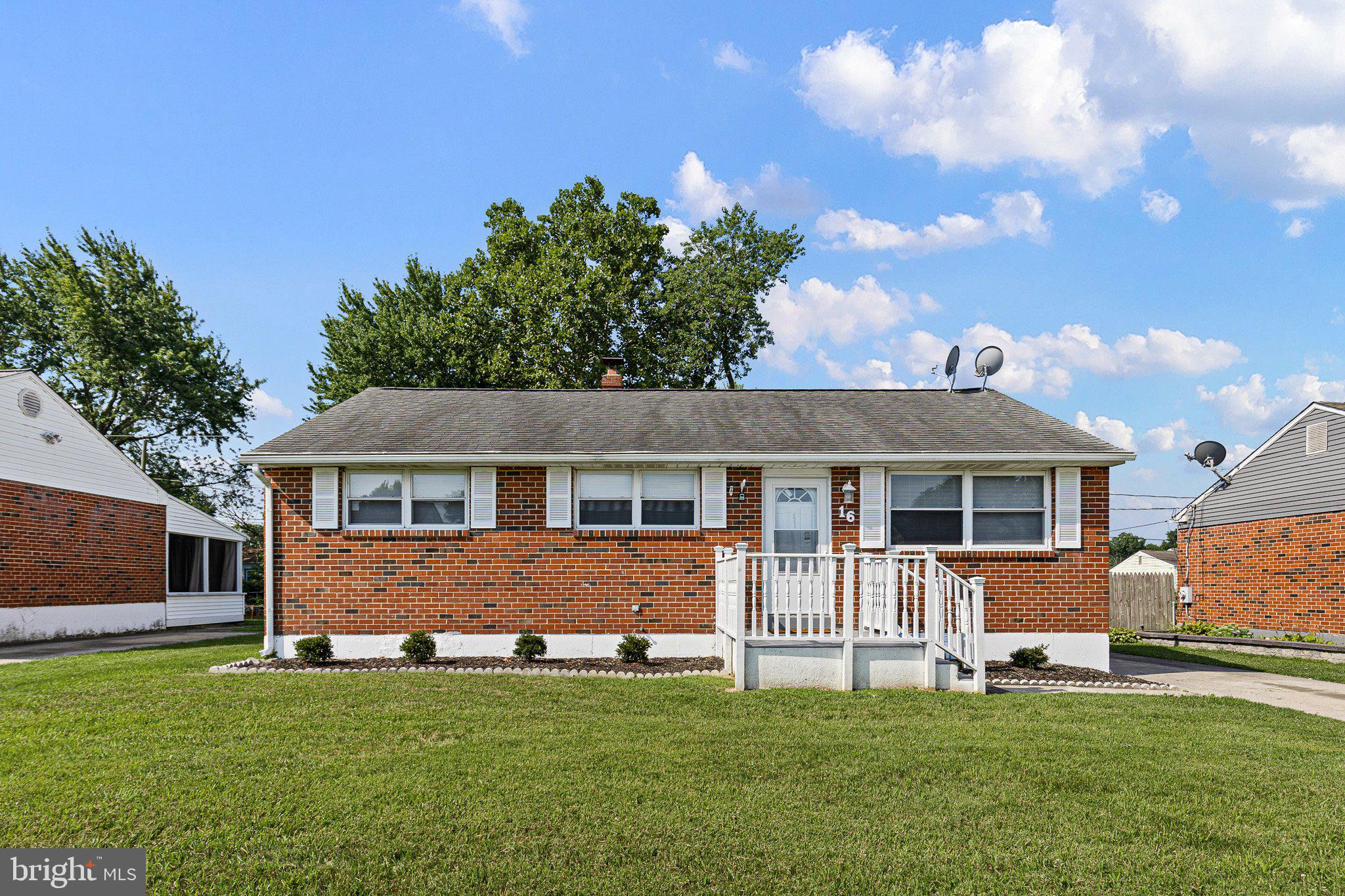 Welcome to 16 Ivy Lane—a renovated, move-in ready brick ranch offering thoughtful updates and a convenient location.  Inside, you'll find new luxury vinyl plank flooring throughout and a spacious living room with a ceiling fan and plenty of natural light.  The updated kitchen features white cabinetry, new countertops, a tile backsplash, updated lighting, and brand-new appliances, including a gas range.  Down the hall, new interior doors with black hardware add a modern touch.  The home offers three nicely sized bedrooms, each with a ceiling fan and ample closet space.  The fully renovated bathroom features all new fixtures, a modern vanity, updated lighting, and a clean, contemporary design.  The unfinished basement includes a laundry area and provides plenty of potential for additional living space, a home gym, workshop, or extra storage.  Outside, the fenced backyard offers a deck that's perfect for relaxing or entertaining, along with a storage shed for added convenience.  Additional updates include a newer HVAC system and water heater.  Conveniently located near shopping, restaurants, and major commuting routes, 16 Ivy Lane offers updated finishes, functional living space, and a location that makes everyday living easy.
