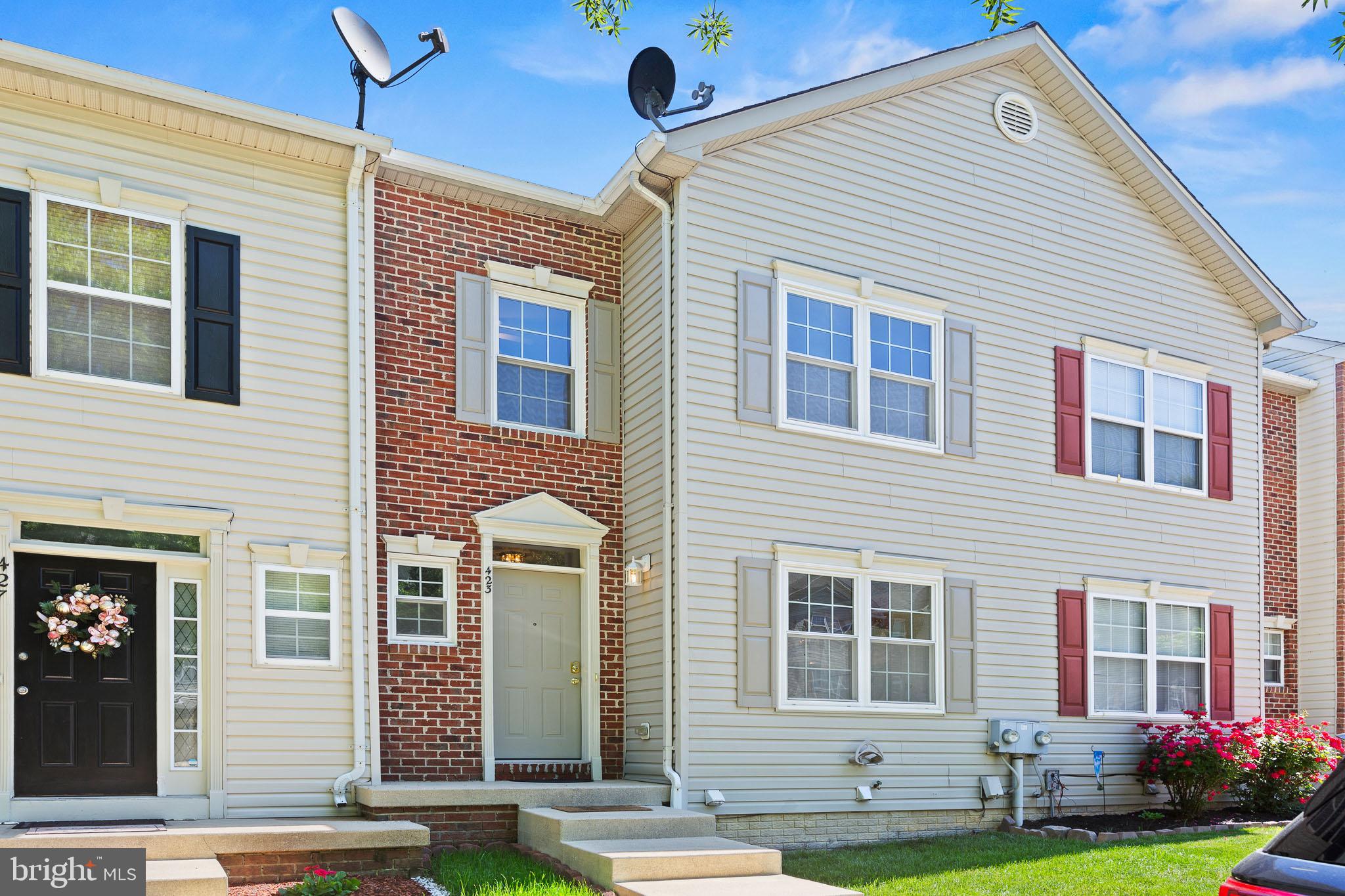 Located in the charming neighborhood of Chapline Place in Prince Frederick, this three bedroom and three and a half bathroom home awaits it's next owner! This unique house features two kitchens and two laundry areas. The walls have been freshly painted and the carpets have been cleaned. Upstairs you will find three bedrooms and two bathrooms. The primary bedroom is equipped with two walk-in closets and a private en suite complete with laundry connections. The first floor includes an eat-in kitchen with a passthrough overlooking the dining area. There is a combination living and dining area on the first floor as well that leads to a deck. The basement features it's own laundry connections, a kitchen, a full bathroom, and a very spacious living area with access to the fenced backyard- ideal for a studio apartment or in-law suite. This house boasts Thompson Creek windows and doors and a very spacious and freshly sealed deck which overlooks a wooded backyard- perfect for those who enjoy privacy. The neighborhood features a shaded playground just steps outside of the front door of this dwelling and two assigned parking spots. This home is conveniently located near a hospital, shopping, and dining. Don't wait- schedule your showing today!