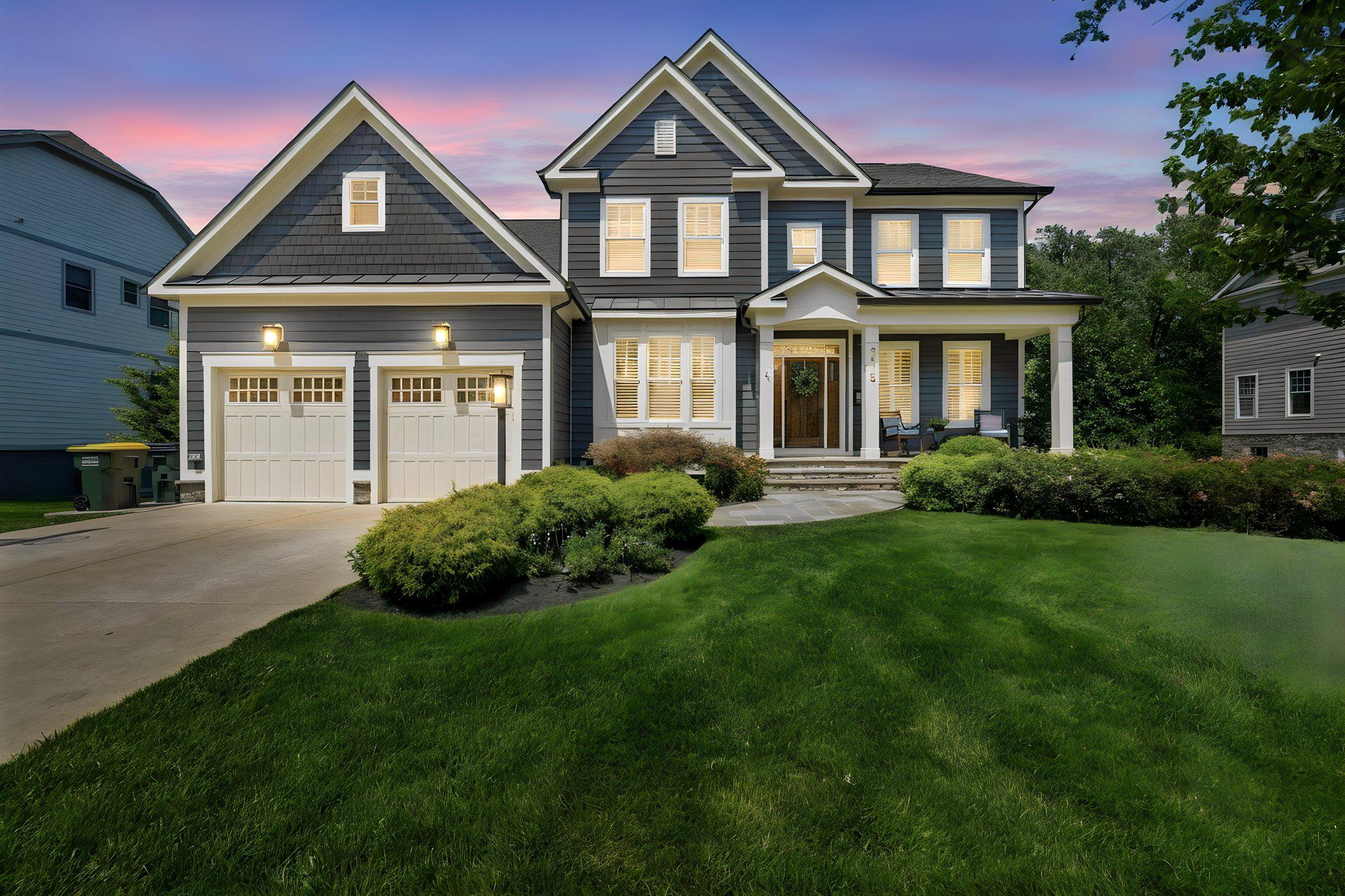 Built in 2019 by the acclaimed Focal Point Homes, this exceptional home offers over 5,300 square feet of thoughtfully designed living space across three levels - six bedrooms, five full baths, and one half bath - set on a beautifully landscaped .35-acre lot in one of the area's most sought-after neighborhoods. From the moment you arrive, a charming front porch welcomes you and sets the tone for the warmth and quality found throughout. When you step inside, a gracious foyer opens to a formal living room and elegant dining room. The heart of the home is a gourmet kitchen that opens seamlessly to a sunlit breakfast room and a warm, welcoming family room with fireplace. Step outside to an oversized rear deck off the kitchen - an exceptional space for outdoor dining and entertaining. The deck overlooks a beautifully private backyard framed by mature landscaping and graced with hardscaping that is as functional as it is impressive. The upper level hosts four bedrooms, highlighted by a glamorous owner's suite with an oversized walk-in closet and an opulent bath. Three additional secondary bedrooms are remarkably spacious, offering comfort and flexibility- one enjoying the privacy of its own ensuite bath, while two share a beautifully appointed Jack and Jill bath. The lower level is equally impressive, featuring an expansive recreation room, a game room, a full bedroom and bath, and a generous unfinished space perfectly suited for a home gym and additional storage.  A two-car garage completes the home, and for those who commute, Broyhill Street could not be more ideally positioned. With quick access to I-495, I-66, the GW Parkway, and Georgetown Pike, Washington D.C. and the broader DMV are effortlessly within reach - making this not just an exceptional home, but an exceptional address in every sense of the word.
