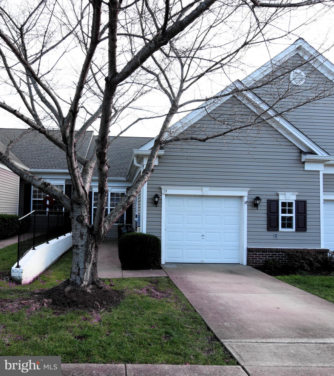 Sought after interior condominium townhome WITH basement. Leave the exterior maintenance to others! Over 2,100 Square feet of finished living area. First floor features eat-in kitchen with included stainless steel appiances (Range, Microwave, Dishwasher), Laundry (Washer and Dryer included), Combination Great Room/Dining Room, Covered Deck, Study/Office (no closet but could be used as a sleeping room), Hall Bath, Primary Bedroom and Bath. Walk-out Lower Level includes a huge Great Room, a bedroom (not to code, no closet), a full bath, a Hobby/Craft room, a covered patio, and additional unfinished storage area.

Falls Run is a vibrant 55+ community with numerous amenities; Indoor (with hot tub) and outdoor saltwater pools, exercise room, tennis and pickleball courts, bocce, billiard tables, and game and meeting  rooms. Activities include social, exercise, entertainment, sports, day and overnights trips (for fee).