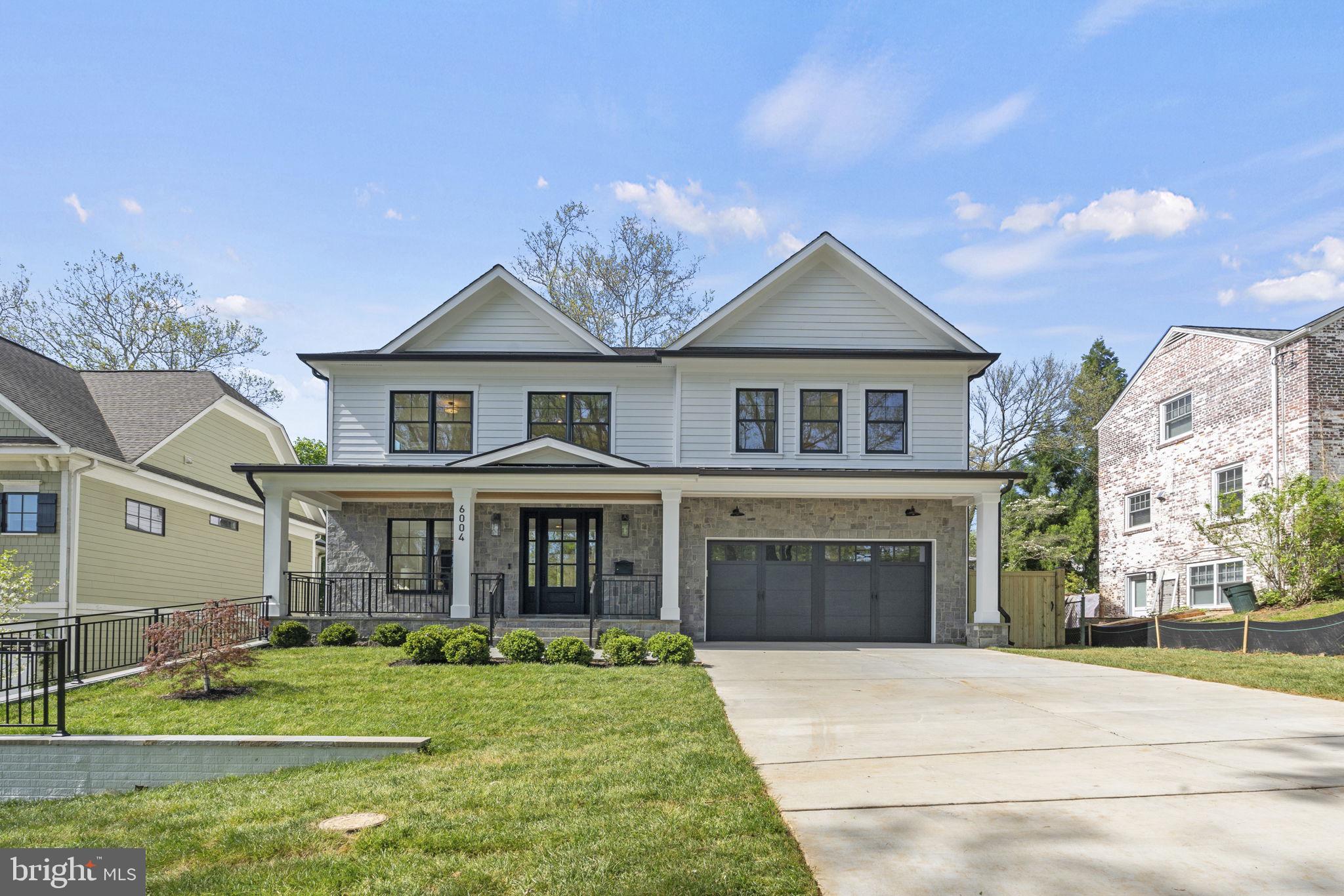 Situated in Fairway Hills, Bethesda 20816, this home enjoys proximity to Glen Echo Park and its recreational offerings. Its location likely provides access to various local amenities and conveniences. Boasting approximately 5,178 square feet of living space across 3 finished levels, this home offers ample room for both entertaining and everyday living. The open floor plan, high ceilings, and generously sized rooms create an inviting and spacious environment. Craftsmanship and attention to detail are evident throughout the home. Features such as white oak hardwood flooring, Anderson windows, and custom light fixtures contribute to its overall quality and aesthetic appeal. With 5 bedrooms and 4 1/2 baths, including a pocket office on the main level, there is plenty of space for both residents and guests. The primary suite offers luxurious amenities such as dual sinks, a soaking tub, and a custom shower. The home provides formal spaces for entertaining as well as more casual areas for everyday living. The lower level includes a spacious great room with a bar, a game or play area, a fitness room, and additional storage, catering to various lifestyle needs. A fenced rear yard with a deck enhances privacy and provides outdoor space for relaxation and recreation. An area way exit from the lower level further enhances accessibility to the yard. Overall, this property combines comfort, luxury, and convenience, making it an attractive option for potential homeowners seeking a beautiful new home in Bethesda.