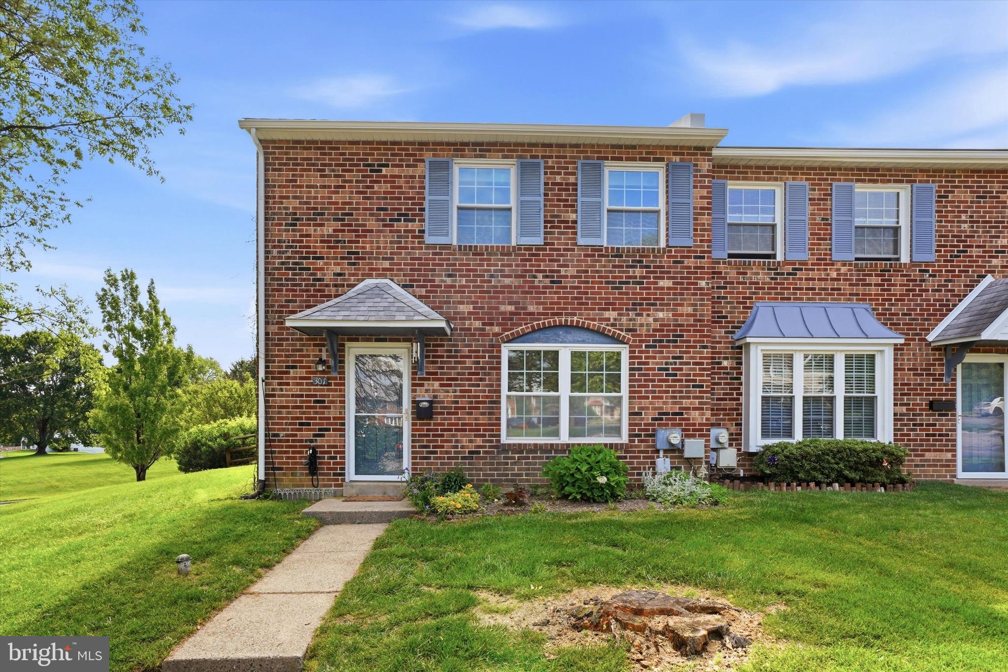 Rarely available end-unit townhome in the highly desirable Rhondda community offering approximately 1,760 square feet of living space with 3 bedrooms, 2.1 bathrooms, a private fenced rear yard, deck, and numerous major updates throughout. Located in the award-winning Downingtown Area School District, this move-in-ready home combines low-maintenance living with exceptional convenience in one of Chester County’s most desirable locations.

The updated kitchen features new countertops, tile backsplash, stainless steel appliances, painted cabinetry, recessed lighting, and updated tile flooring. The kitchen opens to the dining area, both accented with charming painted paneling, while the spacious main living area offers an open, functional layout ideal for everyday living and entertaining. Highlights include an operational fireplace, updated ceiling fan, and a new sliding glass door leading to the rear deck and private fenced yard with storage shed, creating an excellent outdoor entertaining space.

Upstairs, the spacious primary suite features a renovated en-suite bathroom, while two additional generously sized bedrooms share an updated hall bathroom. Convenient second-floor laundry adds everyday functionality and ease. Additional features include replacement windows, a new roof in 2018, HVAC replacement in 2018, pull-down attic storage access, and two dedicated parking spaces located directly in front of the home.

Rhondda residents enjoy an exceptional lifestyle with access to walking paths, playgrounds, tennis courts, and a community pool, all with a low monthly HOA fee of just $83. Conveniently located near shopping, restaurants, parks, corporate centers, and major commuter routes including Route 100, Route 202, and the Pennsylvania Turnpike, this updated Chester County townhome offers easy access to Exton, Downingtown, King of Prussia, and the greater Philadelphia area.

With major system updates already completed, community amenities, outdoor living space, and a commuter-friendly location, this rarely available Rhondda end-unit is ideal for buyers seeking comfort, convenience, and move-in-ready living.