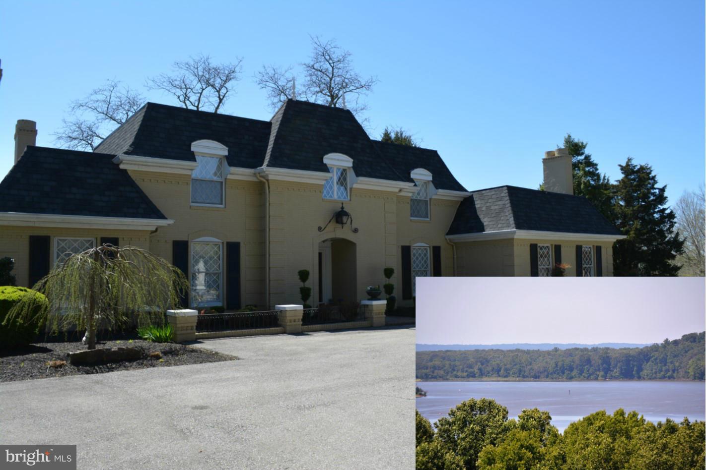 Exquisite!!! Imagine this view of the Port Tobacco & Potomac Rivers every day! Main house offers main level Mstr +2nd level mstr w/ private balcony, guest rooms, 2 story cottage has 3bdrns, FP private parking, Pool House has SAUNA,kitchenette, full bath, entertaining areas, garages are a CAR BUFF'S dream! This home is perfect for entertaining, large retreat, full time home/2nd home,Prequal. buyers