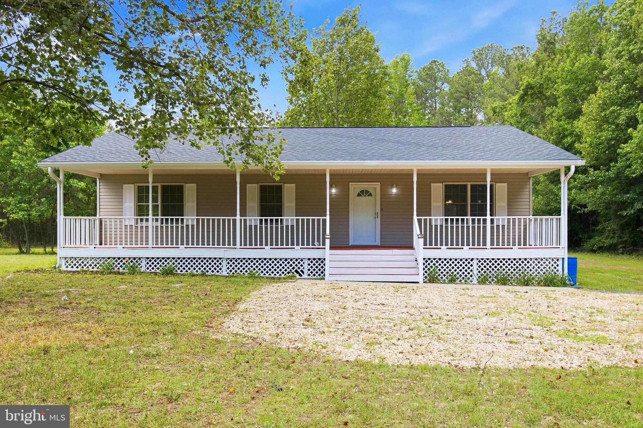 Welcome home to this beautifully updated property nestled on 1.57 acres along a quiet road in King George! Conveniently located near Route 301, Route 3, Fredericksburg, and Dahlgren, this home offers the perfect blend of privacy and accessibility.

Updated from top to bottom, both inside and out, you’ll love the fresh, modern finishes throughout. Features include new luxury vinyl plank flooring, fresh paint, updated lighting, granite countertops, sleek stainless steel appliances, and new carpet in all of the bedrooms. Both bathrooms have gotten a makeover with new lighting fixtures and vanities. The brand-new roof, installed in March 2026, provides added peace of mind for years to come.

Enjoy relaxing mornings on the freshly repainted front porch and spacious back deck. Outside, the impressive 14’ x 24’ shed with electricity and additional storage space offers endless possibilities for hobbies, a workshop, or extra storage needs.

Situated on a spacious flat lot with excellent curb appeal, this move-in-ready home is ready to impress. Don’t miss your opportunity to enjoy country living with easy access to shopping, dining, commuting routes, and local amenities!