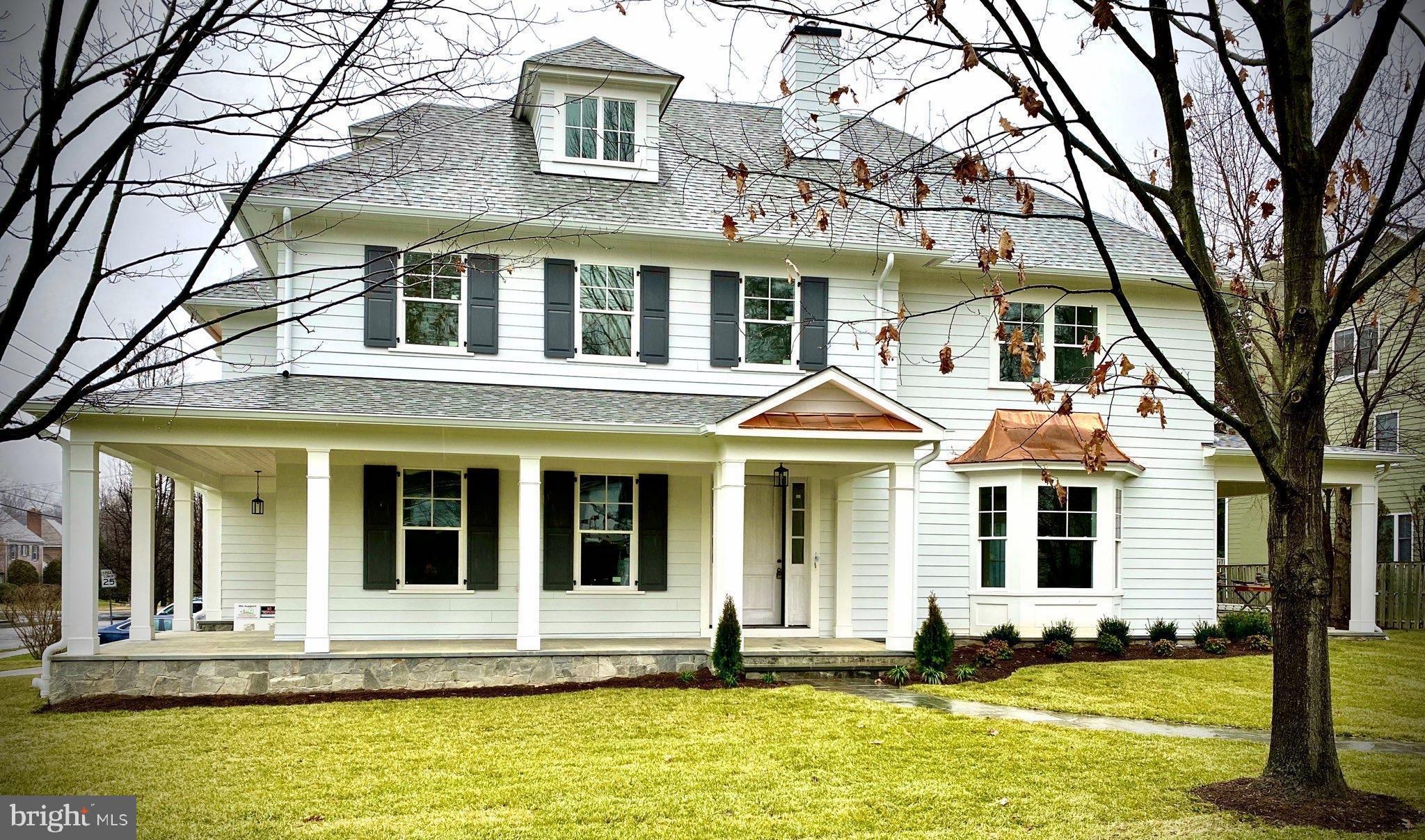 ***Contact Carl Becker at Premier Properties to learn about new construction and off market opportunities: 301-873-3221*** This phenomenal custom home designed by GTM Architects blends traditional with transitional touches, all just steps to Westwood shopping center, Capital Crescent Trail and Woodacres Park. Custom finishes include 55" LaCanche double oven dual fuel range with pot filler, Woodharbor flush inset cabinets in quarter sawn white oak and simply white; coffee bar with retracting doors flanked by Miele column style fridge and freezer, two dishwashers, ten foot island, and beverage fridge with second sink in butlers pantry. The master bathroom is exceptional with floating vanities, twin shower heads plus wand, freestanding tub, heated floor, and separate make-up vanity with sink. Other details include ten foot ceilings on main level, exposed beams, custom built-ins in master bedroom and closets, gym with rubber floor and speakers, 4x8 wine cellar with glass door, multi room audio speakers, solid wide plank white oak hardwood floors, designer light fixtures, simulated dividing lite windows, and three story elevator included. Taxes not yet assessed.