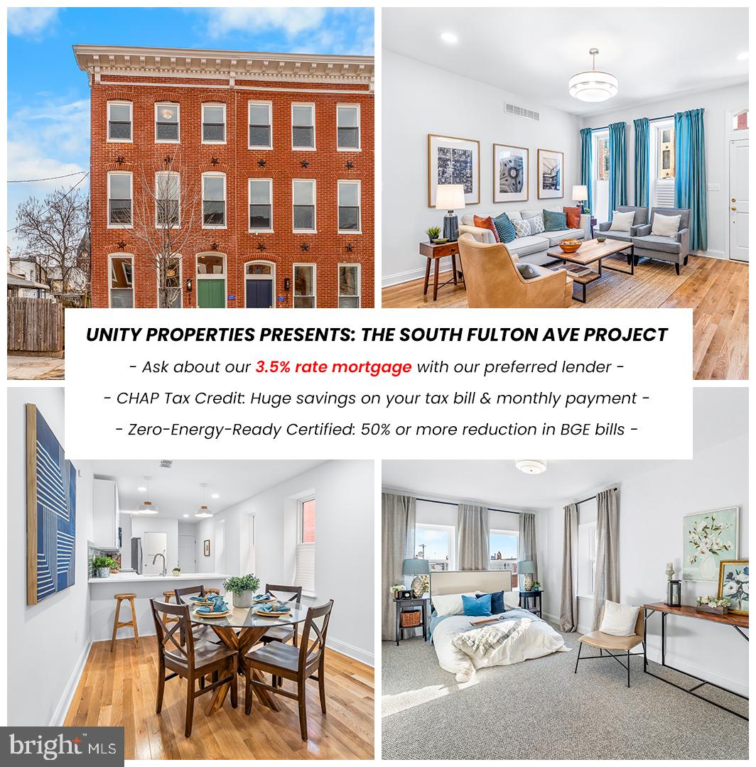 Experience the charm of historic Union Square in this expertly reimagined three-story
rowhouse, part of a premier 20-home restoration project led by Unity Properties. Spanning
over 2,200 square feet, these townhouse-style residences offer a sophisticated blend of
contemporary luxury and versatile living. The interior boasts an airy, sun-drenched atmosphere
defined by soaring ceilings and an expansive open-concept layout. Every detail has been
thoughtfully curated, from the gourmet kitchens featuring sleek stainless steel appliances and
designer fixtures, to the three spacious bedrooms and 2.5 high-end bathrooms. Outside, you
can relax or host guests within your secluded, fenced rear yard.
This property provides a highly accessible path to homeownership: every home is eligible for a
3.5% interest rate mortgage through our lending partner (ask your agent for more information!)
Through our partnerships, the homes also offer at least $10,000 in forgivable down payment
assistance alongside eligibility for several other large city grants. Beyond the financial
incentives, these homes are Zero-Energy-Ready Certified, a standard that can reduce your
monthly utility expenses by as much as 60%. Residents also benefit from the CHAP tax credit,
which provides thousands in annual savings on property taxes for years to come.
As a premier offering from Unity Properties—a nonprofit developer focused on neighborhood
revitalization—these homes represent an investment in both your future and the community.
With 11 units already complete and 9 more currently in progress, buyers can join a brand-new,
growing community of like-minded homeowners. We invite you to join the transformation of
Union Square by scheduling a private tour or visiting one of our upcoming open houses. Agents
are encouraged to review the private remarks for further details.
NOTE: images may showcase model homes or previous completions to illustrate finishes and layouts.