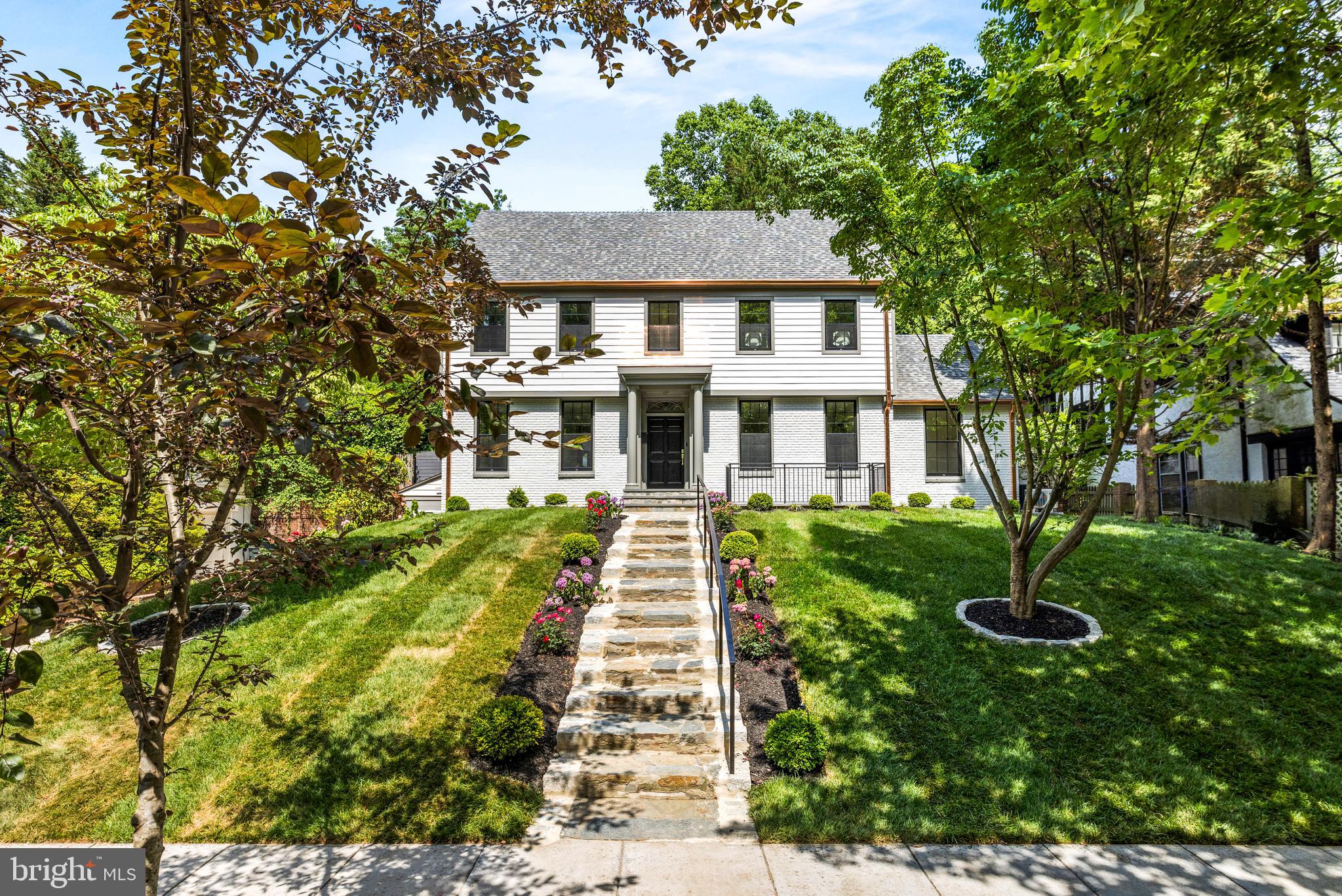 Another transformative Spring Valley revival by Dilan Homes. This prominent single-family home has been restored and enhanced through an exhaustive and comprehensive renovation. The front of the home maintains its traditional elegance and appeal, featuring formal entertaining rooms including a spacious living room with wood burning fireplace and direct access to the rear yard, a spacious side study/office and dining room with pass through butler’s pantry. The rear of the home features an open concept layout courtesy of a modern addition that creates a large airy and natural light filled family room with vaulted ceilings and banks of windows that flows into a breakfast area and gourmet kitchen. Upstairs the discerning buyer will find three-bedroom suites including the owners with spa bathroom and walk in closets. The upper most level has two additional bedrooms serviced by a hall bathroom. The lower level provides a generous recreation room with floor to ceiling well windows and access to a mud room area within the two-car garage. Unlike anything else in Spring Valley, this home is both unique and timeless and is a must see.