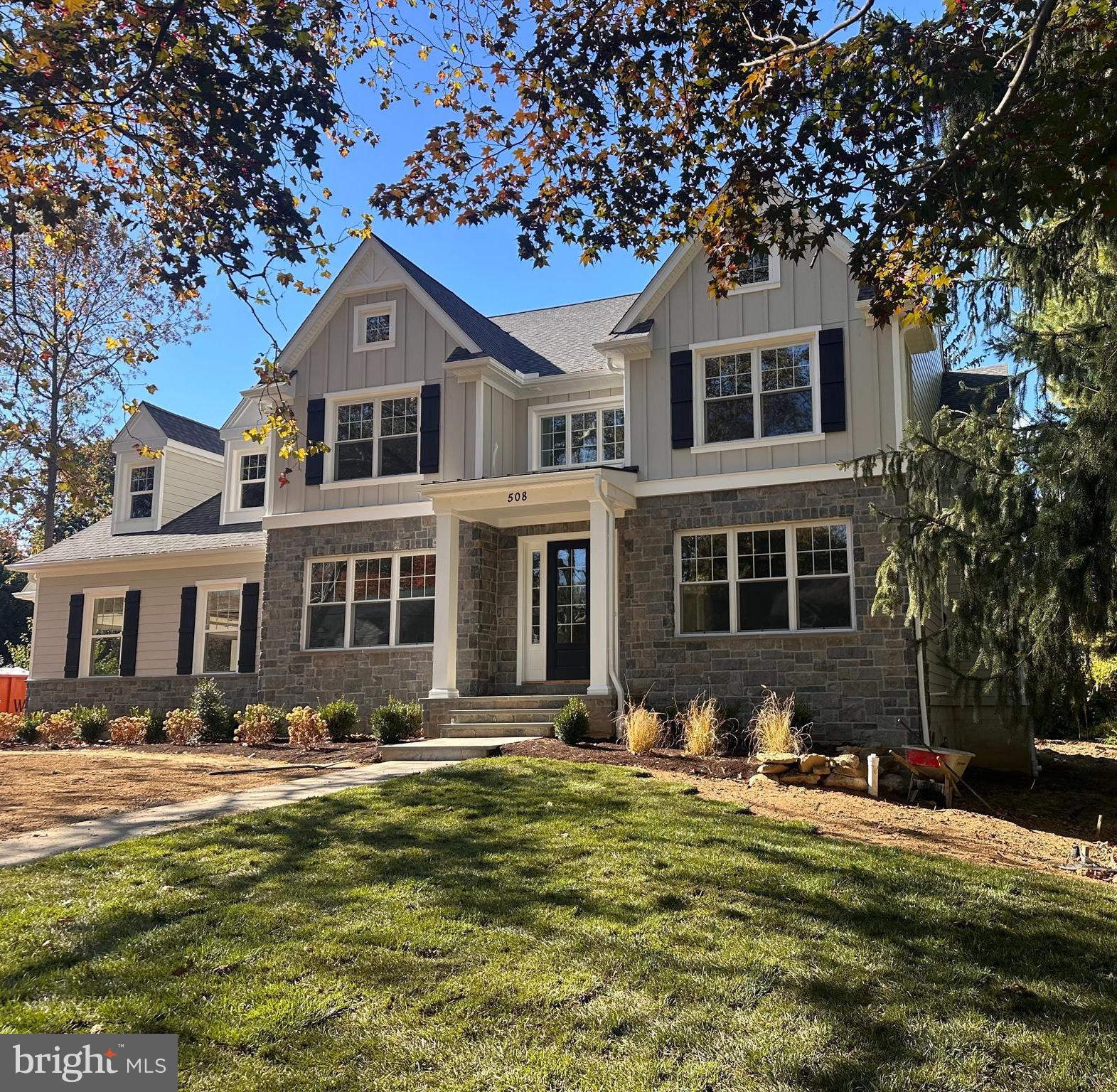 Introducing 508 General Lafayette, a gorgeous new construction home rarely offered in desirable Merion Park. Set on a premium 100 ft wide lot, this home is a rare opportunity to live in one of Lower Merion's most desirable neighborhoods in a custom built home by esteemed builder Vintage Development. 508 General Lafayette blends classic Main Line Charm and finishes with a modern floor plan designed for today's living. Curb appeal abounds with natual ashler stone combined with board and batten cement board siding and custom roof eaves with ornamental gables. An inviting Portico welcomes you into the classic Center Hall entry with 9 ft ceiling and filled with natural light. A large, formal living room is next to the entry and offers crown molding, oversized baseboards and large, bright windows. The formal Dining Room is also adjacent to the entryway and will be a special place for occasions big and small and memories to be made. This wonderful gathering space has classic wainscoting, room for large gatherings and access to the Butler's pantry and walk-in kitchen pantry. Through the pantry is the stunning Kitchen/Family Room area offering the best in modern living. The deluxe kitchen is a chef's dream that includes sleek Century Carriage House cabinetry, a 9 Ft island with Quartz Countertops, 48' Thermador duel fuel range and a 42' built in Thermador Refrigerator. This opens to the warm and inviting Family Room with coffered ceilings mantle, direct vent gas fireplace and large oversized windows for great natural light. A wonderful and bright morning room completes this lovely space that is surrounded by three walls of windows and features a slider to the rear deck perfect for dining al fresco in the private and flat backyard. Off the kitchen is the spacious mudroom with more built in shelving and custom built cubbies, a convenient full bathroom with tiled shower and access to the 2 car garage. Finishing off the first floor is a large, private study great for a home office for this level. Heading upstairs to the second floor are 5 bedrooms including a grand Primary suite. This retreat space offers vaulted ceilings in the bedroom, two spacious walk-in closets with Top Shelf closet systems and a luxurious 4 piece bath with a gorgeous soaking tub, Carrera tile and a beautiful walk-in shower. Floor plan continues with two large additional bedroom suites (2 and 3) that each offer walk-in closets and full bathrooms. Bedrooms (4 and 5) are also spacious and share a charming Jack and Jill bathroom. Rounding off the second floor is the second floor laundry room tiled and with additonal storage. Extra living space continues with the finished basement that offers 9 ft ceilings and lots of fun possibilities. Beginning with the large rec room perfect for a playroom, movie theater, game area and a second finished room with an oversized window, closet and access to the full bathroom. This bonus space could work as a 6th bedroom, 2nd office, studio or great au pair suite. A third finished space on tis level could make a top of the line gym, wine room, you name it, lots of creative options here. Top notch construction and materials throughout, this home can be delivered by the end of 2025 and options remain. Incredible location in Merion Park just a short walk to General Wayne Playground, downtown Narberth and easy access to Center City, Philadelphia. Make your appointment today! **Taxes shown are not correct. With new construction, reassessment occurs after settlement to include the lot and improvements by the county. ** All renderings/floor plans are artist interpretations of the plans. They are not exact, and are subject to errors, omissions and changes. Any photos and/or video tours are of similar properties, included to illustrate builder's similar finishes/styles.**