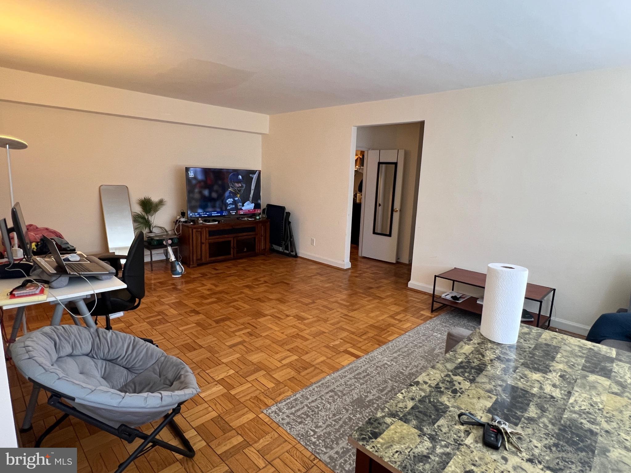 Spacious 946-square-foot residence in Baltimore’s desirable Guilford neighborhood. This well-maintained one-bedroom home features beautiful parquet flooring throughout the living room, dining area, and bedroom, creating warmth and character throughout the space. Large windows fill the home with natural light and offer expansive views. The updated bathroom adds modern appeal, while generous room sizes and abundant storage provide comfort and convenience. Ideally located near Johns Hopkins University, Charles Village, shopping, dining, parks, and major commuter routes. An exceptional opportunity for owner-occupants or investors seeking value in a prime location.