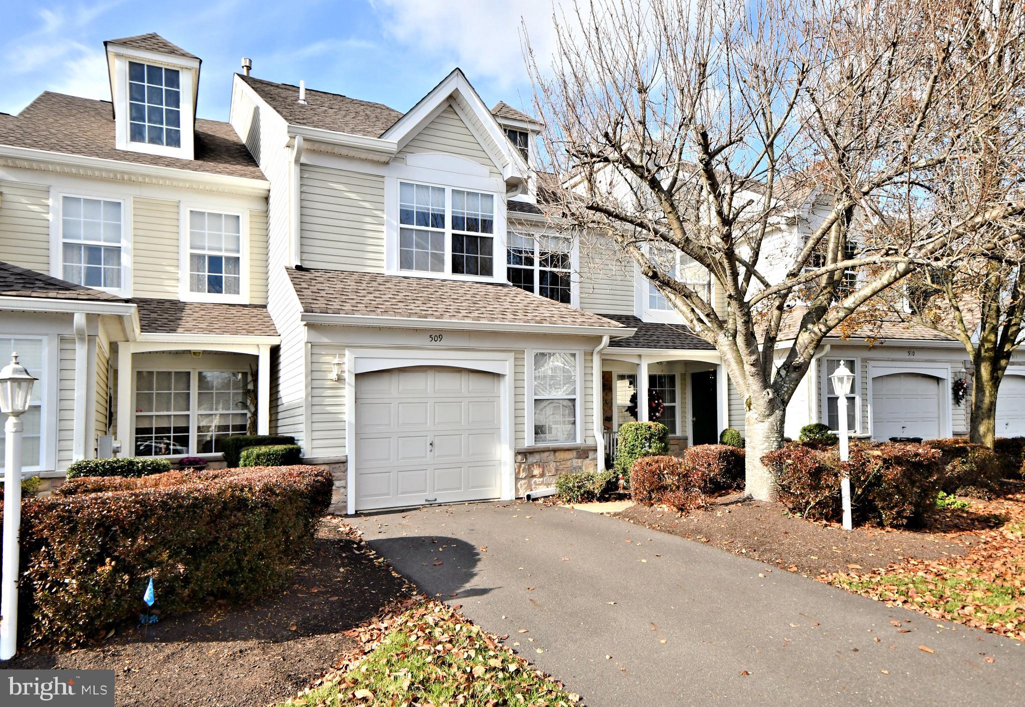 Welcome to your dream townhome in the heart of the popular Wilshire Hunt neighborhood in New Hope, PA. This immaculate 3-bedroom, 2.5 bathroom home is move-in-ready offering the perfect blend of comfort and style.

As you step in the front door, you're greeted by an open and bright floor plan that seamlessly connects the amazing kitchen, 2 story gathering room, and delightful living  and dining rooms. The kitchen is a chef's delight, with incredible walnut cabinets, ready to inspire your cooking adventures. A one-car attached garage, 1/2 bath and laundry complete the first -floor amenities.

The second floor boasts a private main suite with a gorgeous en-suite bath, providing a private retreat after a long day. Two additional bedrooms share an updated hall bath. There is ample storage space throughout the home including large closets in the bedrooms.

Enjoy the outdoors on your great fenced in private patio - perfect for entertaining or just relaxing with a cup of coffee. This townhome is part of the prestigious New Hope-Solebury school system. You are minutes away from the charming towns of New Hope and Lambertville, providing access to great shopping and restaurants. It is easily accessible to all major routes for easy travel options.