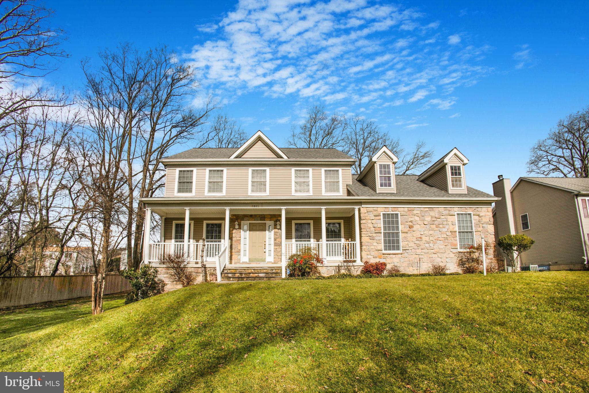 ***ALL OFFERS DUE BY TUESDAY, 2/13/24 AT 2PM.*** No rent back needed, settlement can occur any time.  Offers will be reviewed Tuesday 2/13/24 at 7 pm and not sooner. *6801 Martin Rd, Columbia, MD 21044* Total SQFT:3,372   Above Grade Fin SQFT IS 2300+. PUBLIC RECORD IS INCORRECT.   Charming Colonial on 3/4 acre lot, Stunning stone front, Full front porch, 2.5 car side load garage, Long private driveway with 3 car parking pad, Huge deck, Fenced yard, Stone patio, 5Bedrooms and 3.5 Bathrooms, Hardwood floors, Recently upgraded -Roof(2018), Heat pump(2018), Washer and Dryer(2019), Dishwasher, Stove, Microwave and Refrigerator (2019), New Carpet in Family room(2024). Beautiful maple kitchen is bright and open with granite counter tops and stainless steel appliances. Formal dining room features 9 foot ceilings, chair rail and crown moldings Spacious living room features 9 foot ceilings crown moldings and plenty of windows to let the sun shine in. Sunken Family room features a wall of windows, ceiling fan and cozy fireplace. Master bedroom which features a ceiling fan, vaulted ceiling and plenty of closet space. Super master bathroom features ceramic tile, a big tub, double sinks and a glass enclosed shower. Each of the four bedrooms has its own ceiling fan. Fully finished lower level with walk-up, den and full bathroom. NO CPRA ! NO HOA! Atholton High School. Conveniently located community with easy access to US-29, I-95, and MD-32. NO pet restrictions Additional street parking along Martin Road. Enjoy the best that living in Columbia has to offer right around the corner - Town Center, the Merriweather District, Lake Kittamaqundi, the Mall in Columbia and so much more!