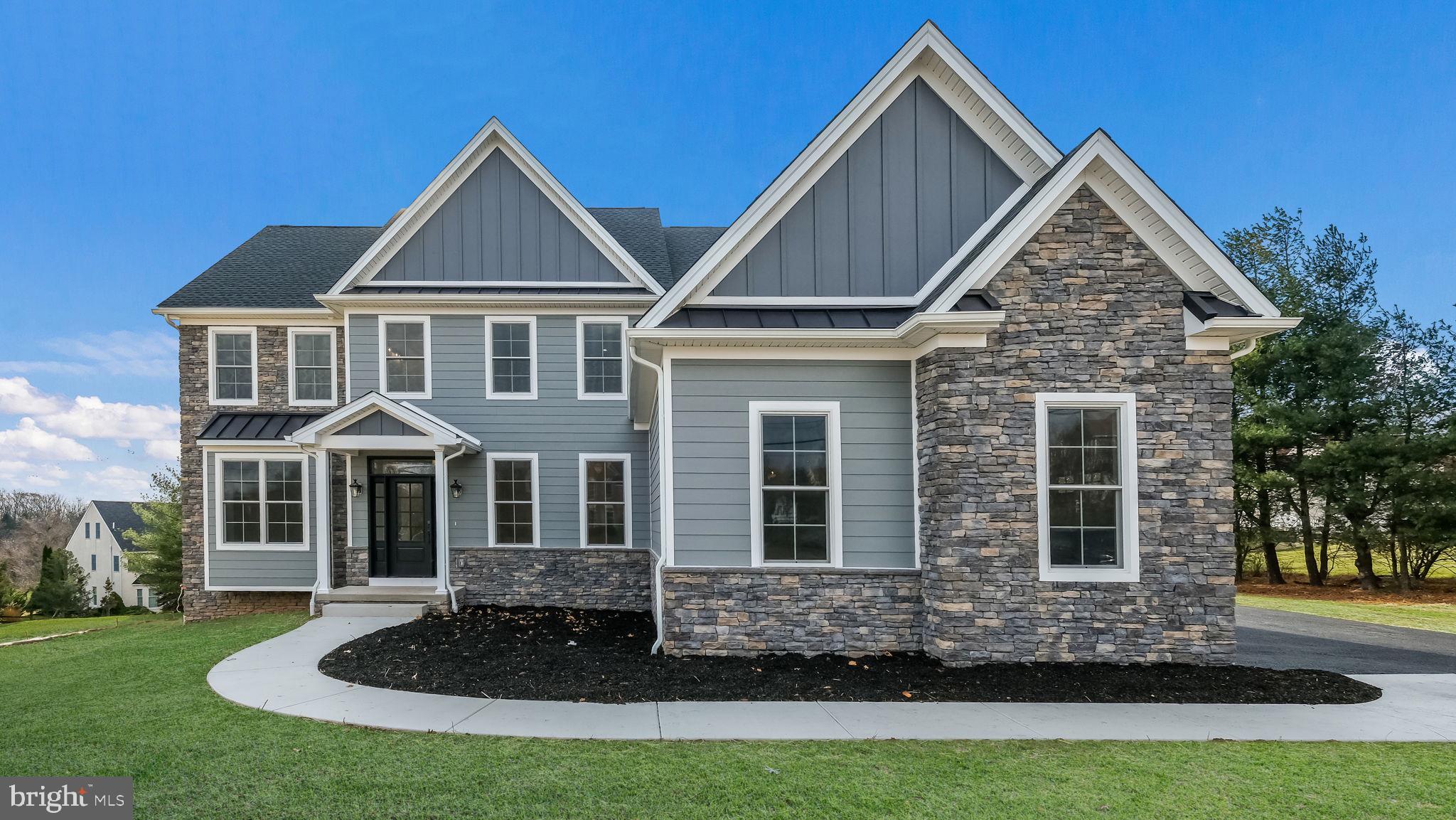 M Gold Building Group presents quality New Construction - Custom home on a gorgeous lot in Hilltown Township. New home to be built with luxury details and thoughtful touches throughout! Hardie plank siding with stone accents. 5,600 sq ft, 4-5 BR, 4.5 Bath Colonial with 3 car Garage. Quality Construction throughout. 2x6 exterior walls. Anderson 200 series windows. Crown molding, ceiling fans & custom lighting, including 126 recessed lights throughout. Luxury baths with Century cabinetry. Wide plank hardwood floors throughout the entire house. Large, open 2-story foyer with a "T" Staircase overlooks 2-story Family room with stone gas fireplace and Breakfast room. Formal LR & Formal DR with Tray Ceiling. Hall off of Family room leads to large 1st floor Study & Powder room. Gorgeous luxury, center island Kitchen by Century Kitchens with quartz countertops, large pantry & stainless steel appliances. Breakfast room and Sunroom with a full wall of windows. Mudroom off kitchen with built-in bench & custom shelving with access to 3 car attached garage with insulated garage doors. Den with double glass doors. Oak stairs with poplar risers and painted balusters lead to the 2nd-floor landing with hardwood floors that overlooks the Family room below. Master Bedroom Suite with double door, tray ceiling, sitting area, separate make-up vanity, large walk-in closet & luxury bath with 6 ft seamless glass door shower with built-in seat, dual heads, double vanity & separate wash closet. 3 additional large bedrooms all offer walk-in closets. The 4th Bedroom features a full ensuite bath. Full Hall bath with double vanity & tub/shower. Convenient 2nd floor Laundry room with large closet & attached Utility room. Gorgeous full, finished walk-out Basement with 9' ceilings, full bath & custom wet bar with refrigerator and wine cooler. The basement also offers a bonus room that could be a 5th bedroom with a closet. 3 Zoned central air & gas heat. Public water & sewer. Poured concrete foundation. Full glass front & side doors. Every room wired for cable.